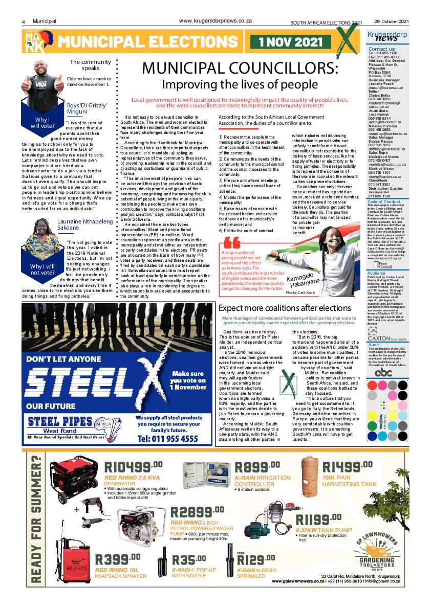 Krugersdorp News 29 October 2021 page 6