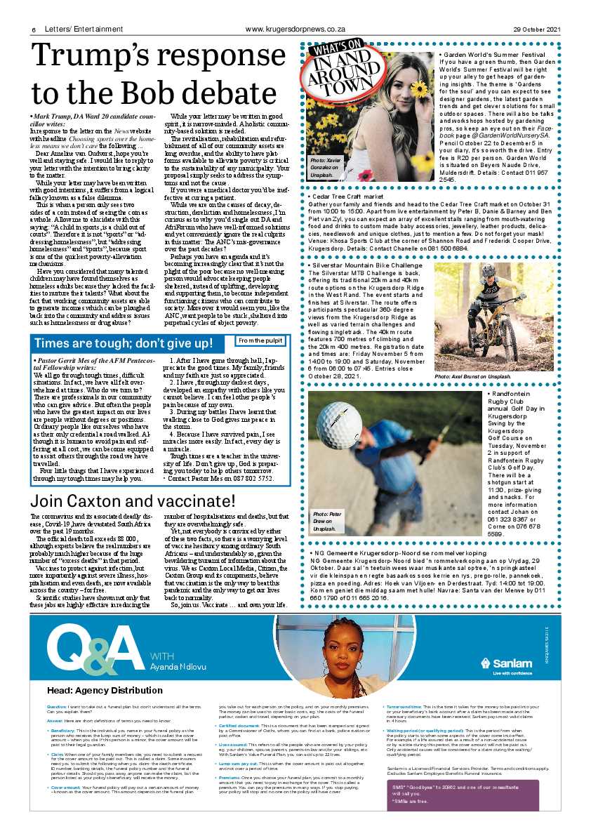 Krugersdorp News 29 October 2021 page 8