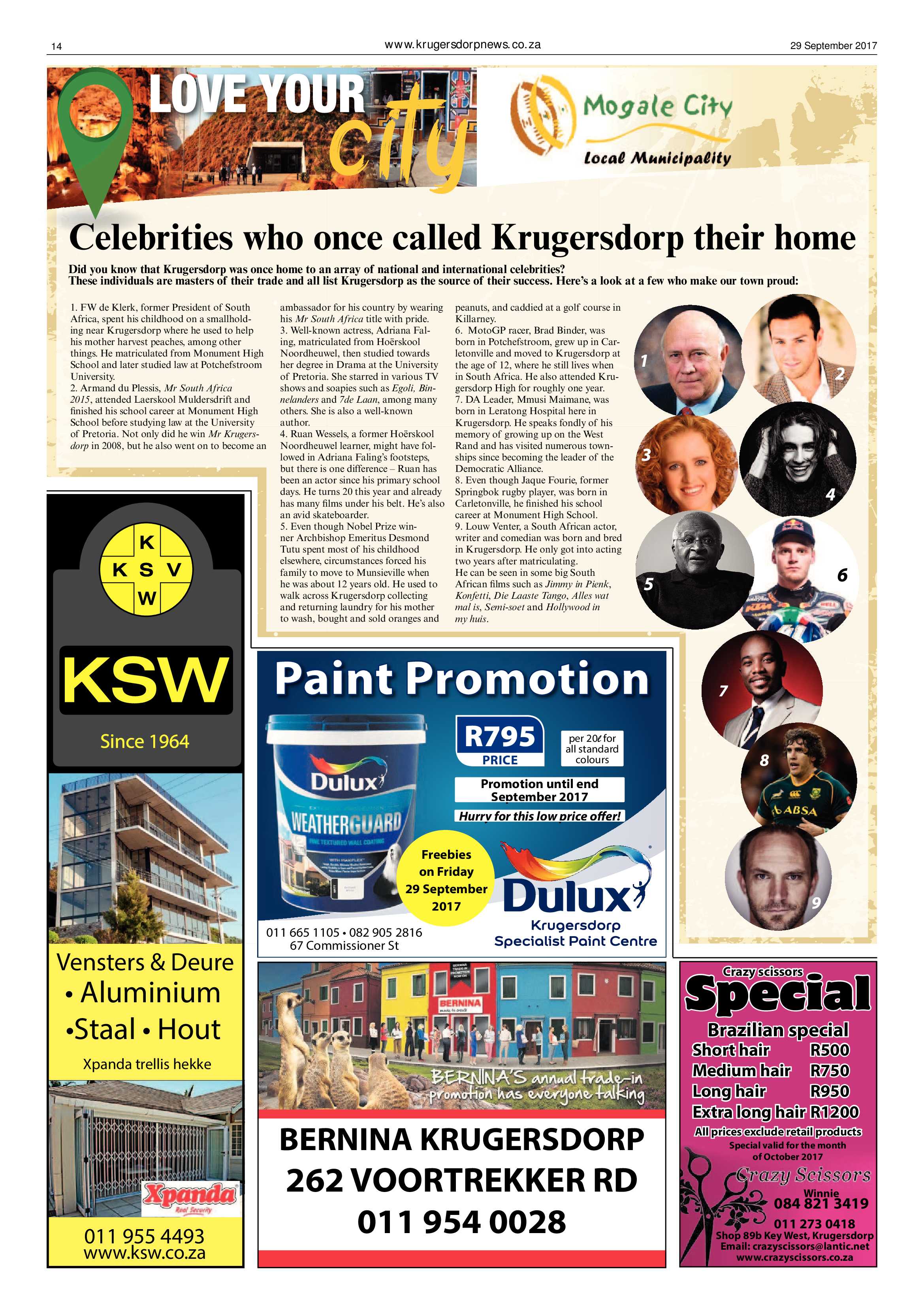 Krugersdorp News 29 September 2017 page 14