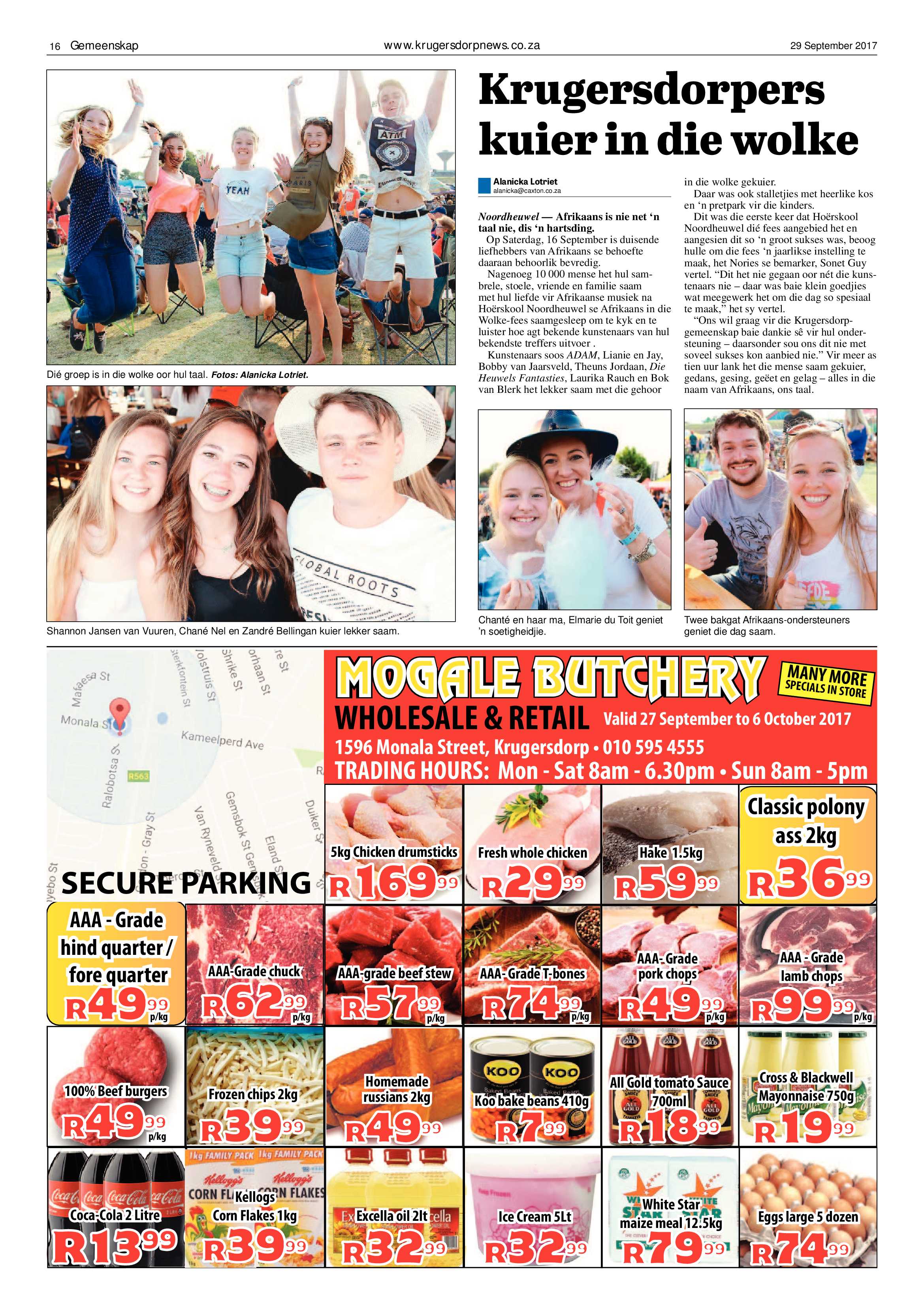 Krugersdorp News 29 September 2017 page 16