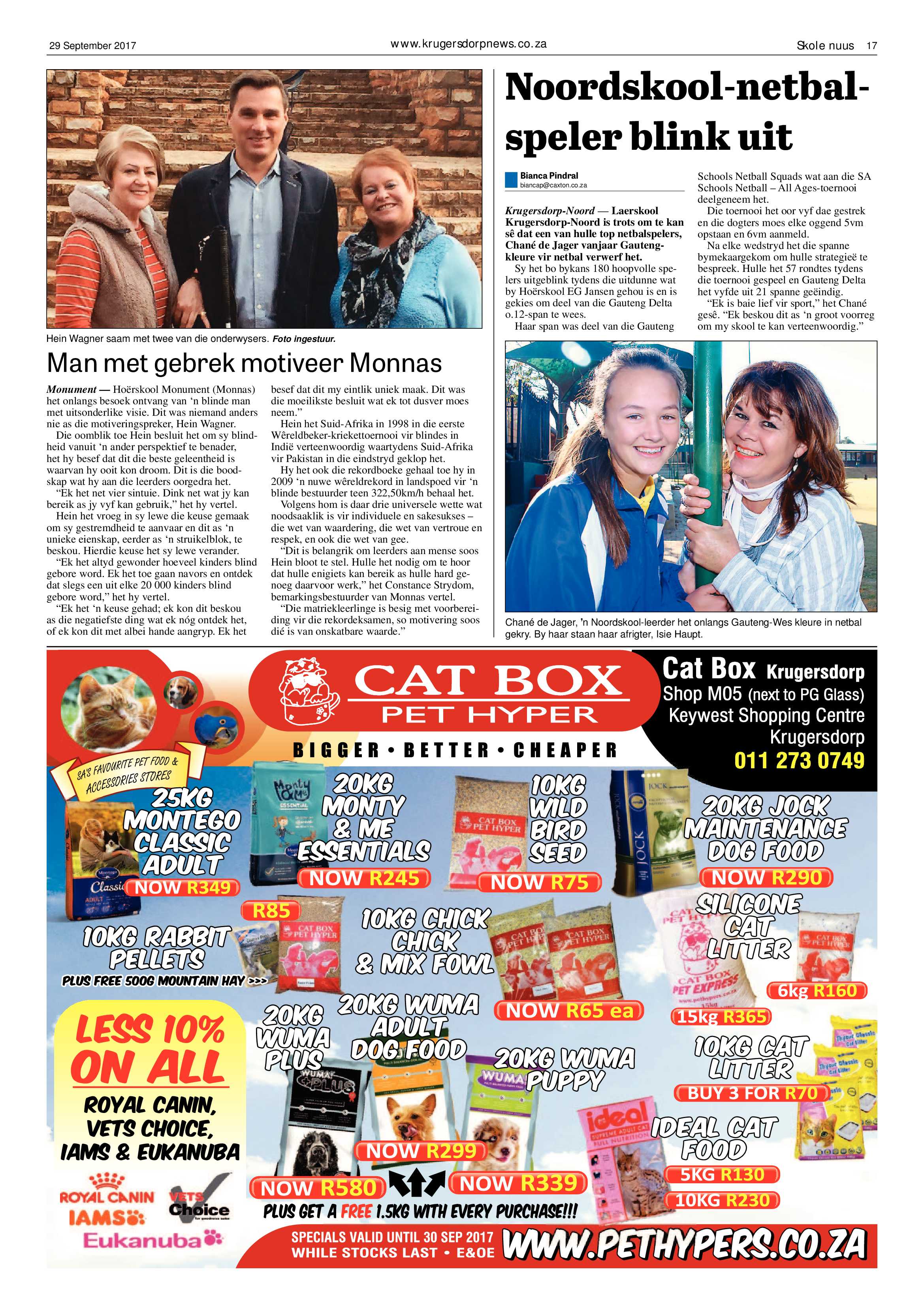 Krugersdorp News 29 September 2017 page 17
