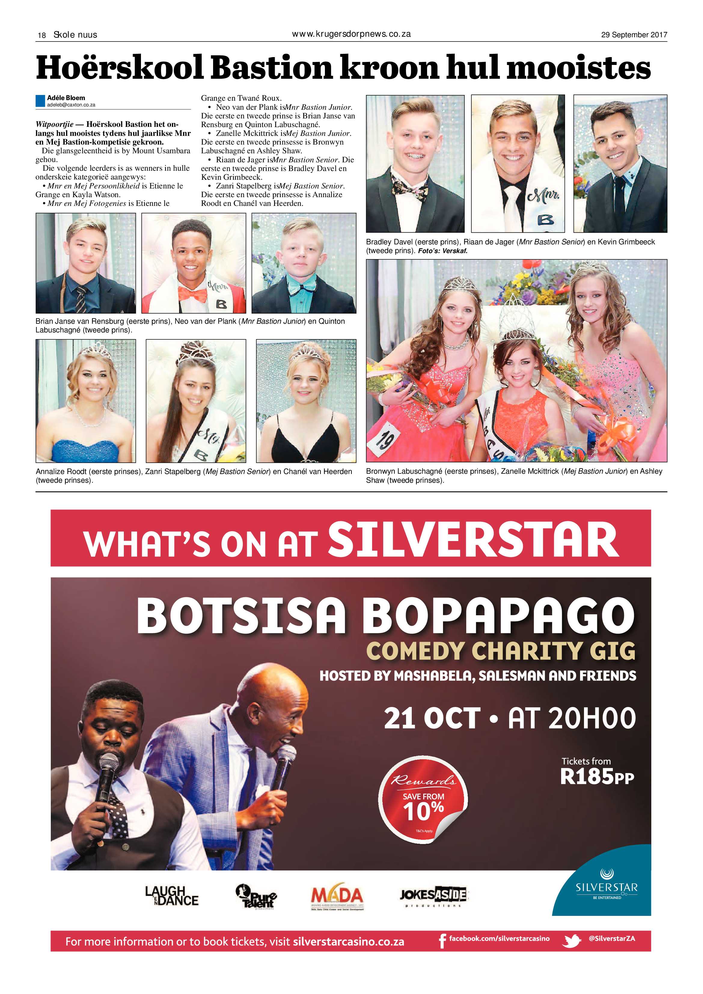 Krugersdorp News 29 September 2017 page 18