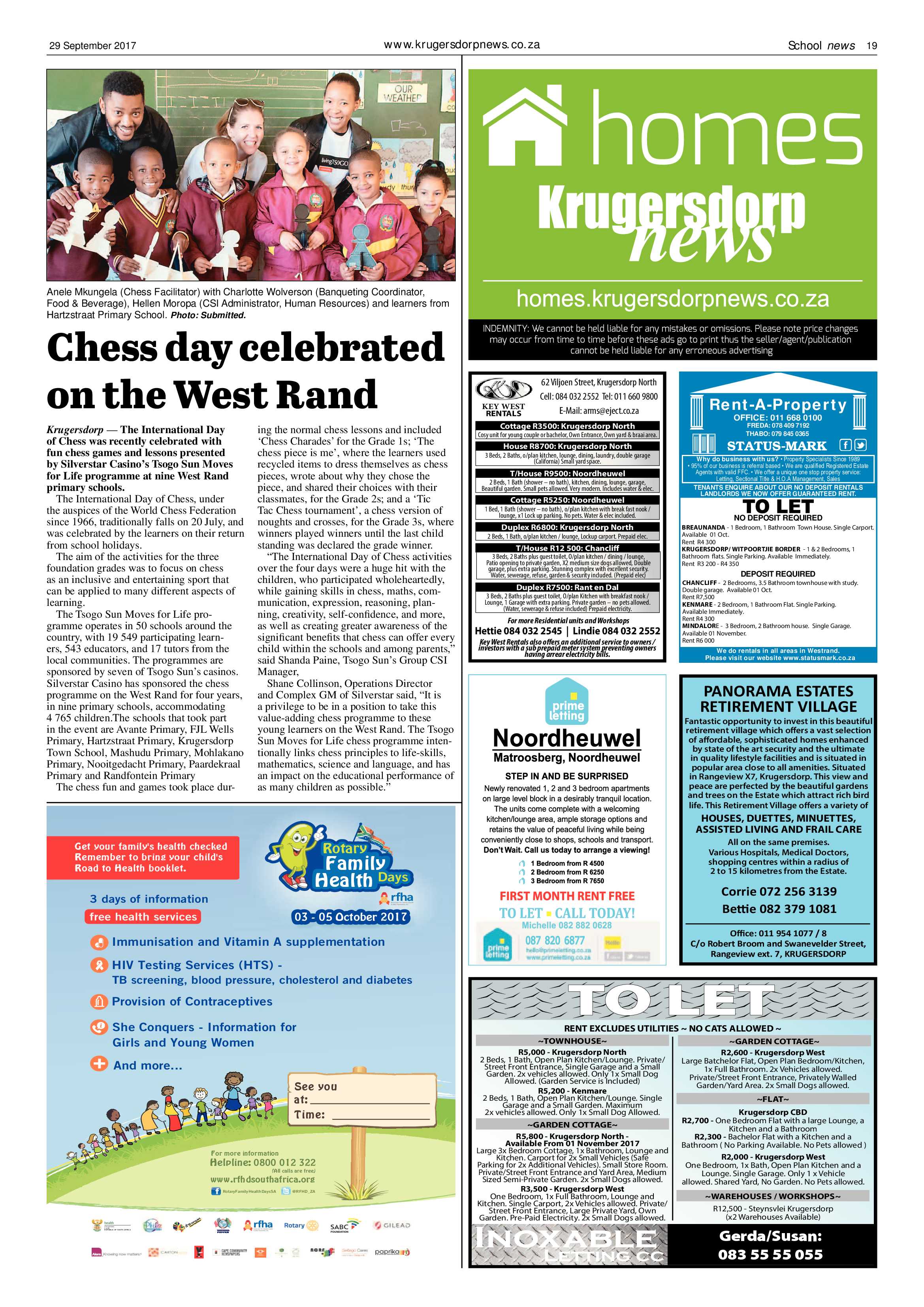 Krugersdorp News 29 September 2017 page 19