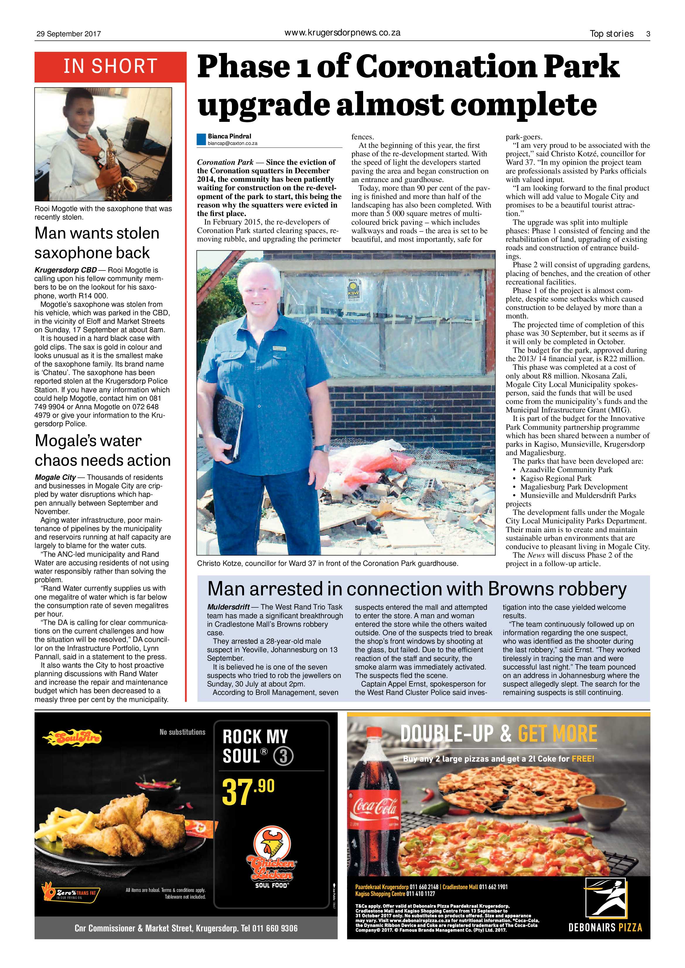 Krugersdorp News 29 September 2017 page 3