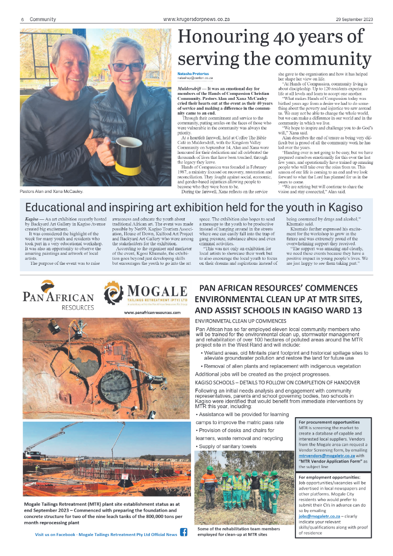 Krugersdorp News 29 September 2023 page 6