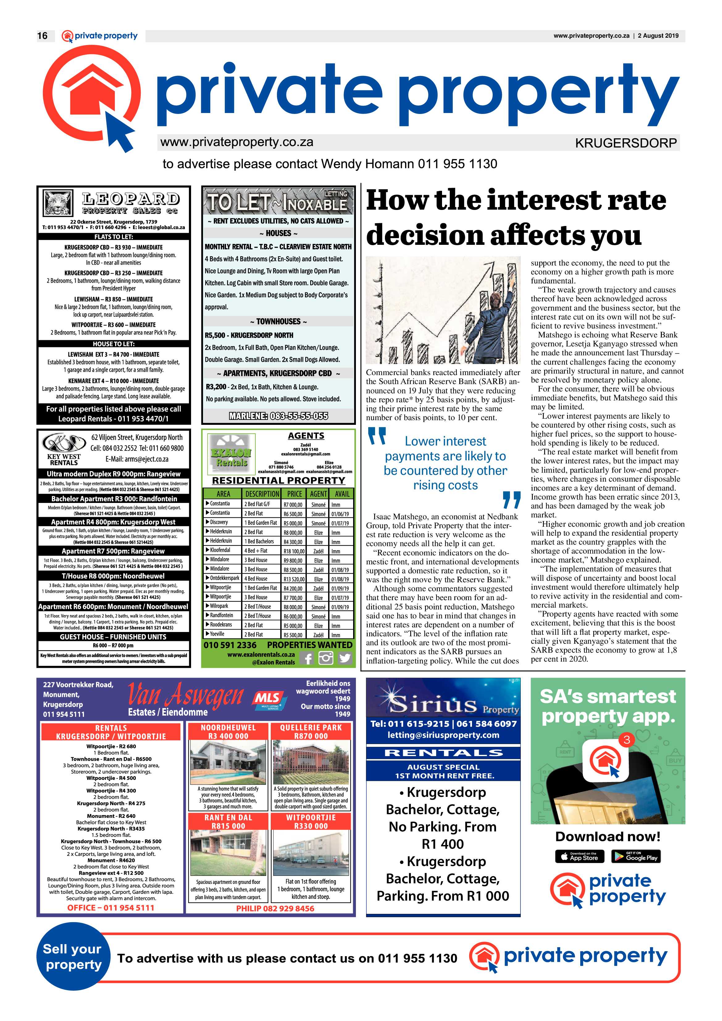 Krugersdorp News 2 August 2019 page 16