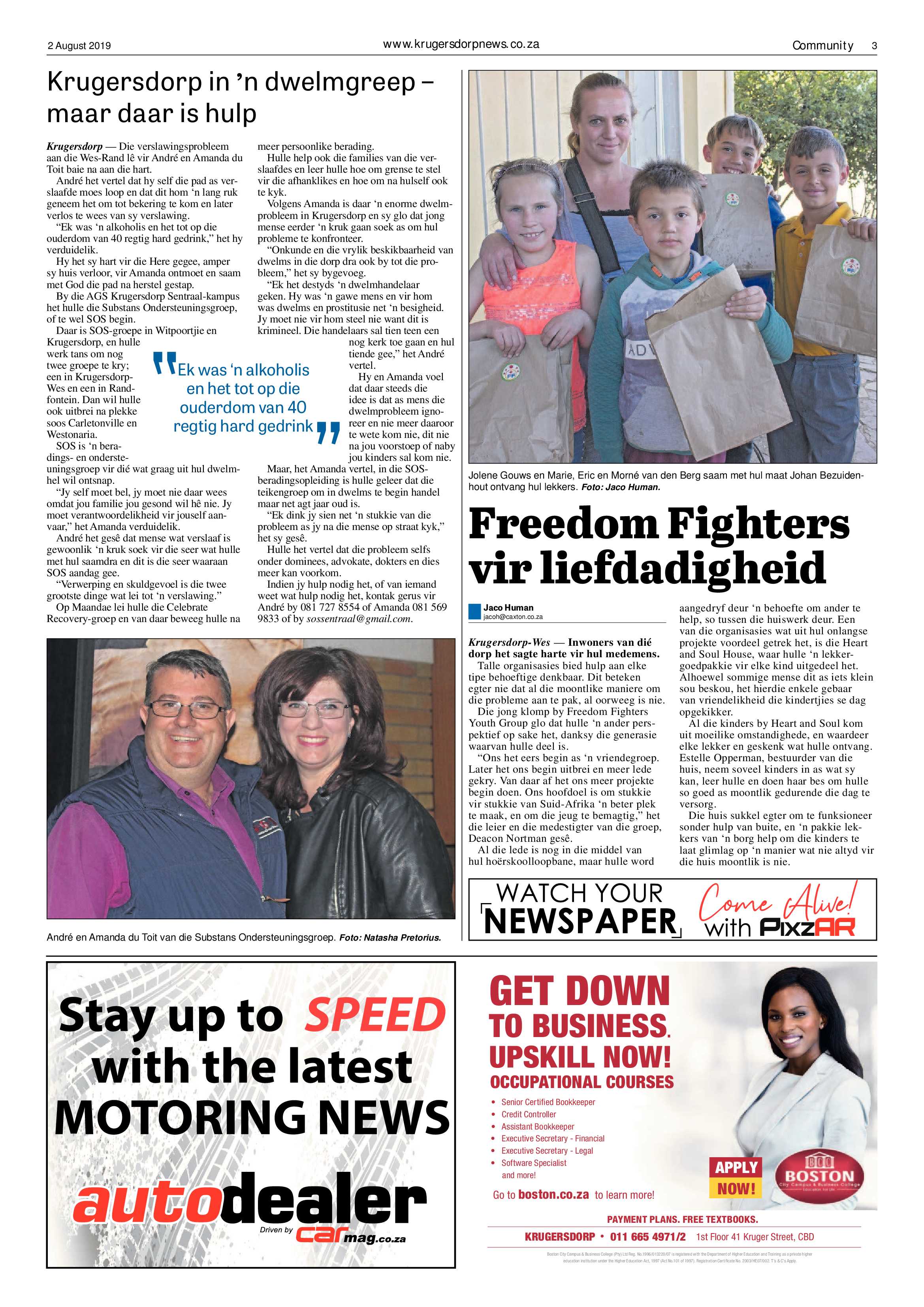 Krugersdorp News 2 August 2019 page 3
