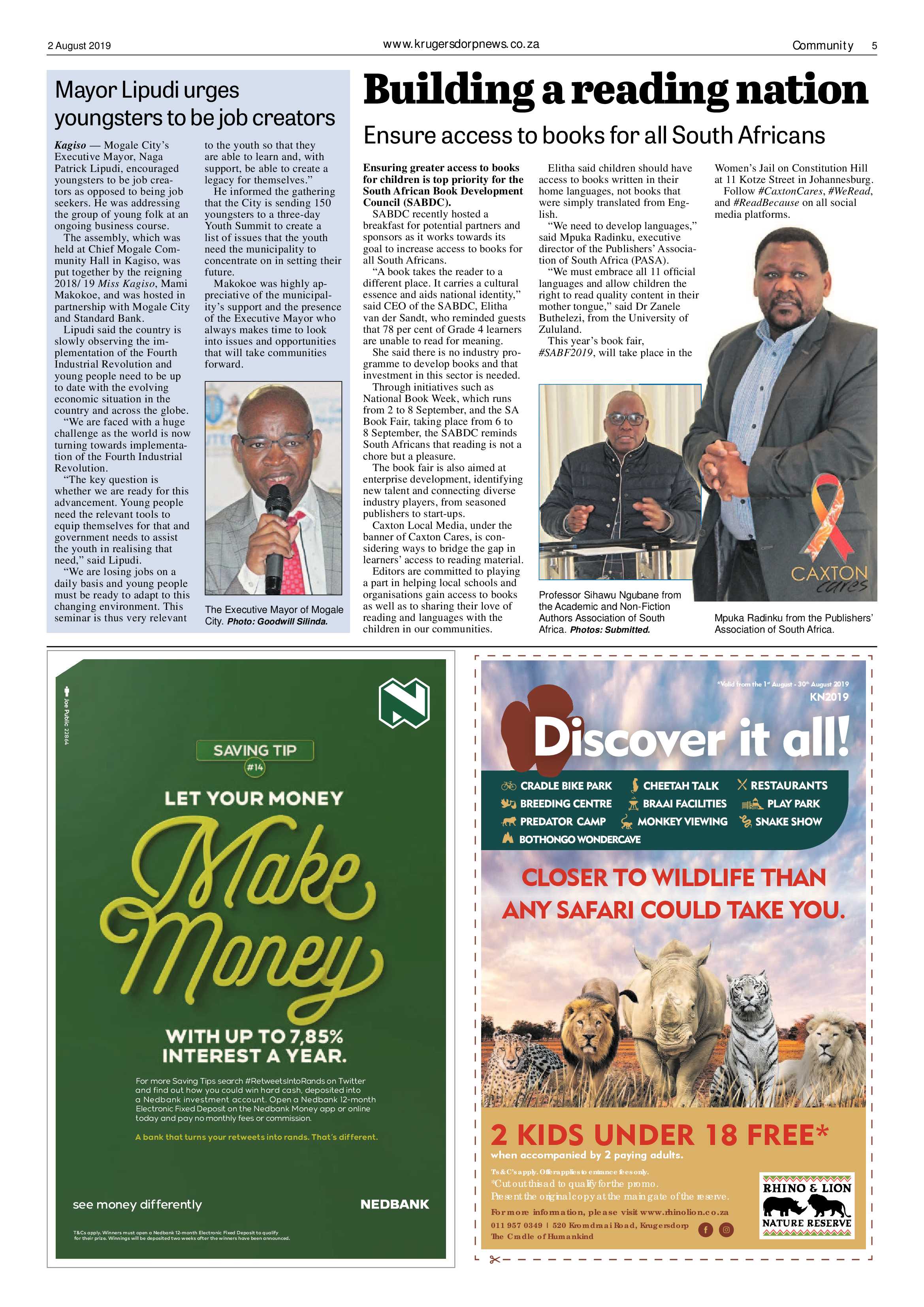 Krugersdorp News 2 August 2019 page 5