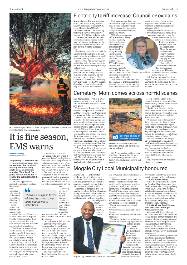 Krugersdorp News 2 August 2024 page 3