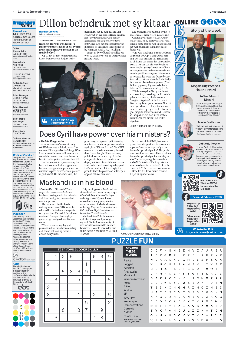 Krugersdorp News 2 August 2024 page 4