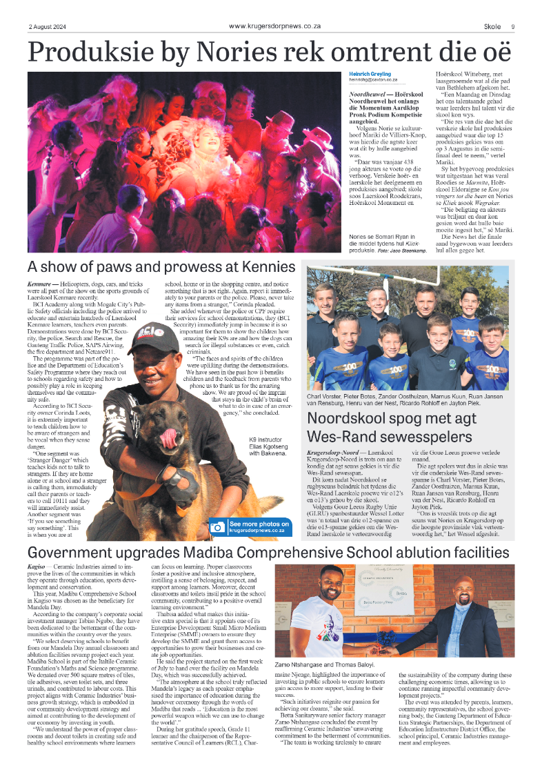 Krugersdorp News 2 August 2024 page 9
