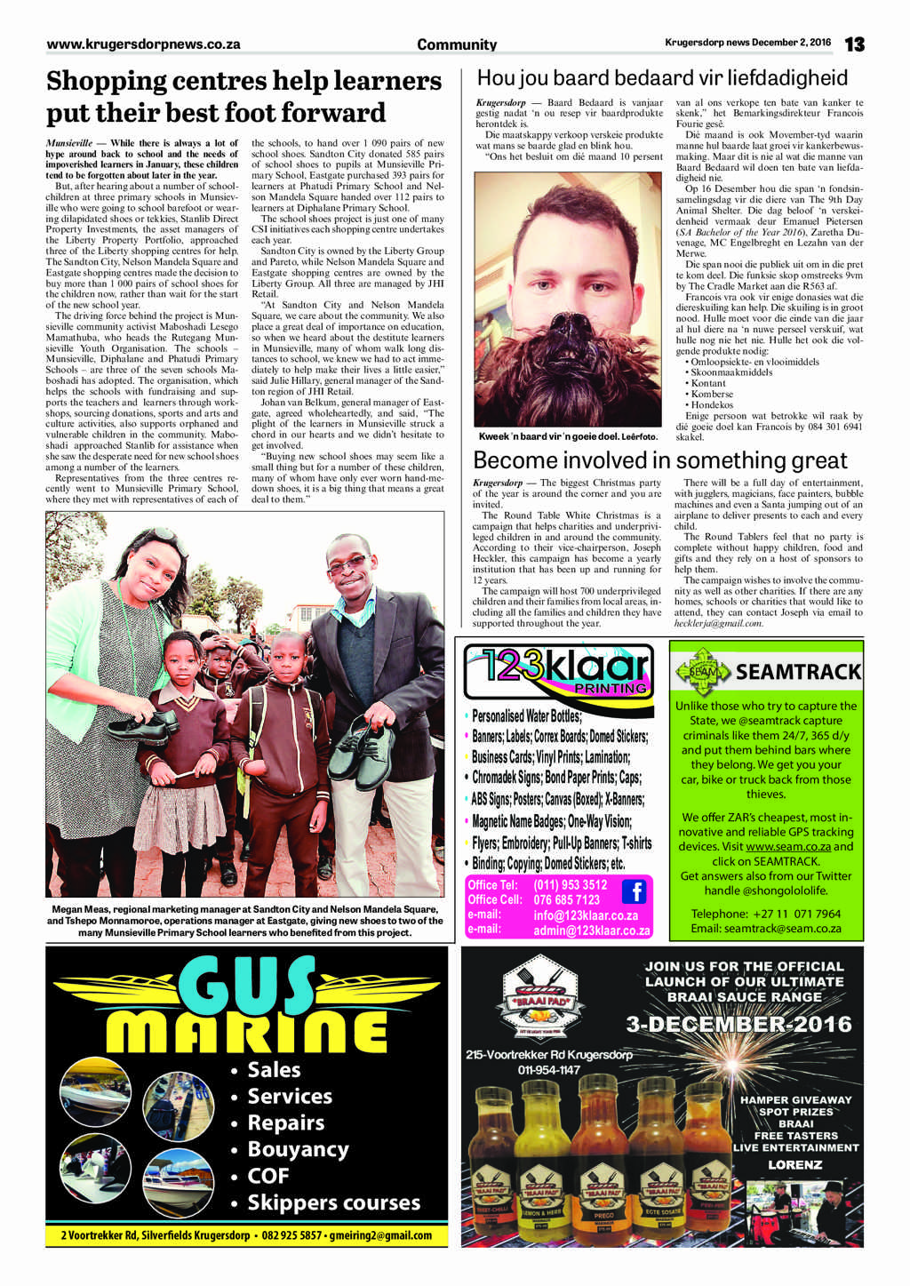 Krugersdorp News 2 December 2016 page 13