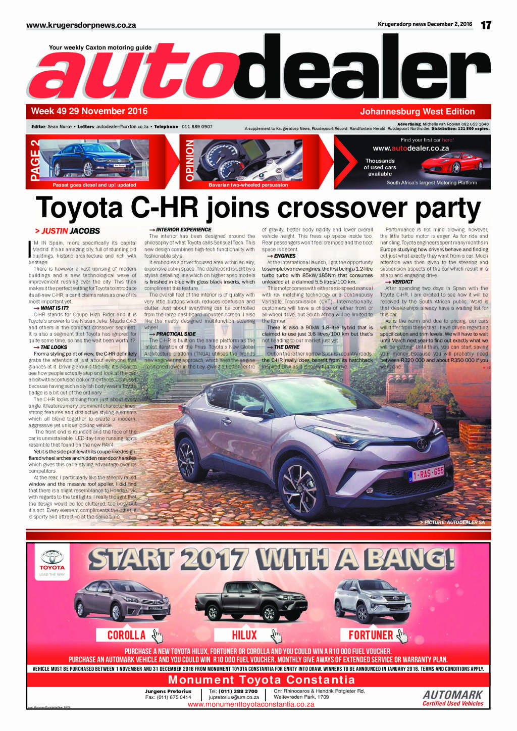 Krugersdorp News 2 December 2016 page 17