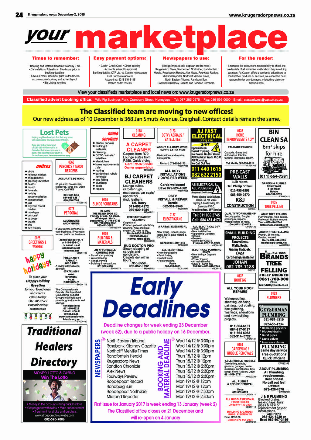 Krugersdorp News 2 December 2016 page 24