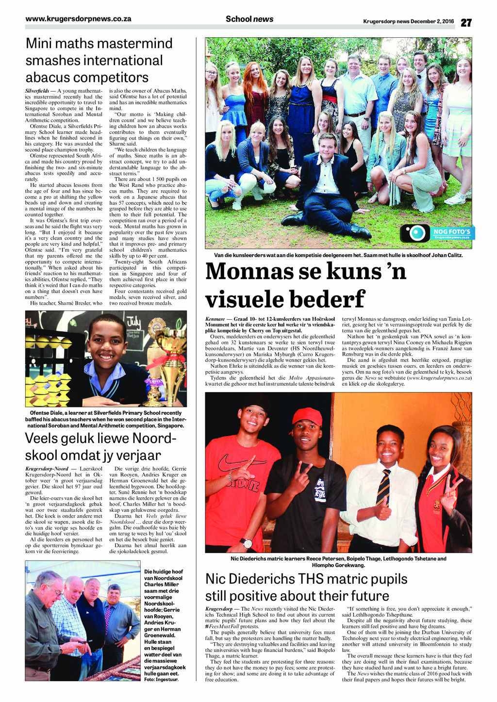 Krugersdorp News 2 December 2016 page 27