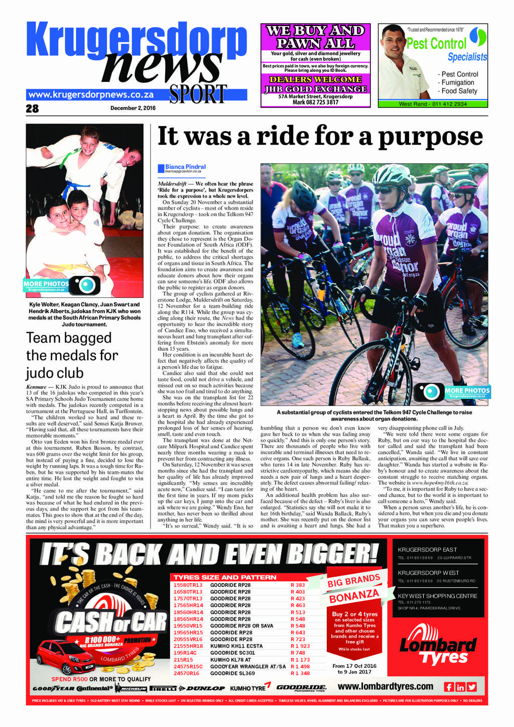 Krugersdorp News 2 December 2016 page 28