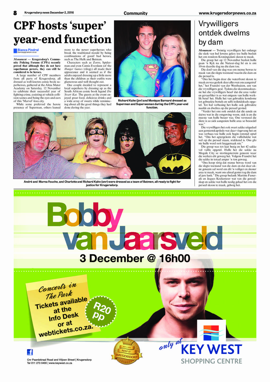 Krugersdorp News 2 December 2016 page 8