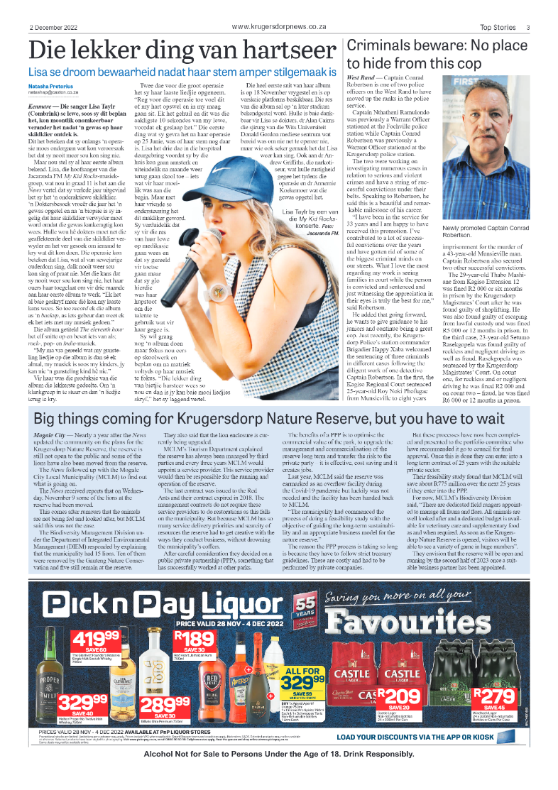 Krugersdorp News 2 December 2022 page 3