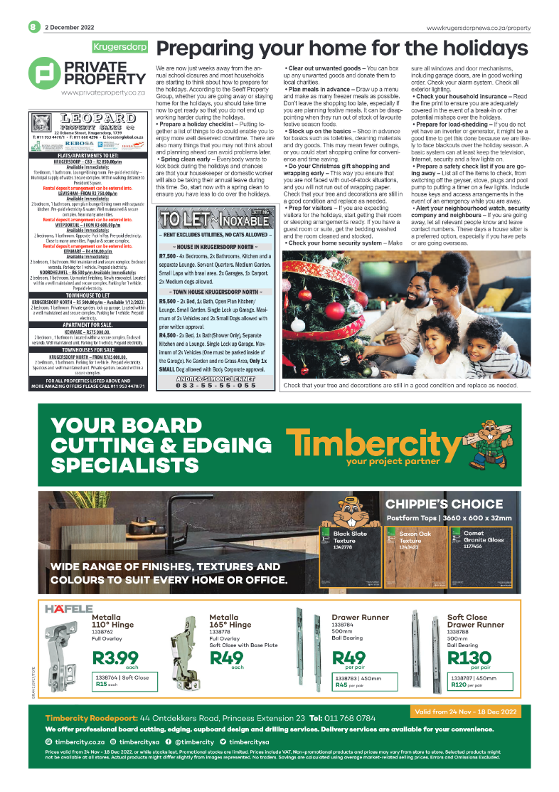 Krugersdorp News 2 December 2022 page 8