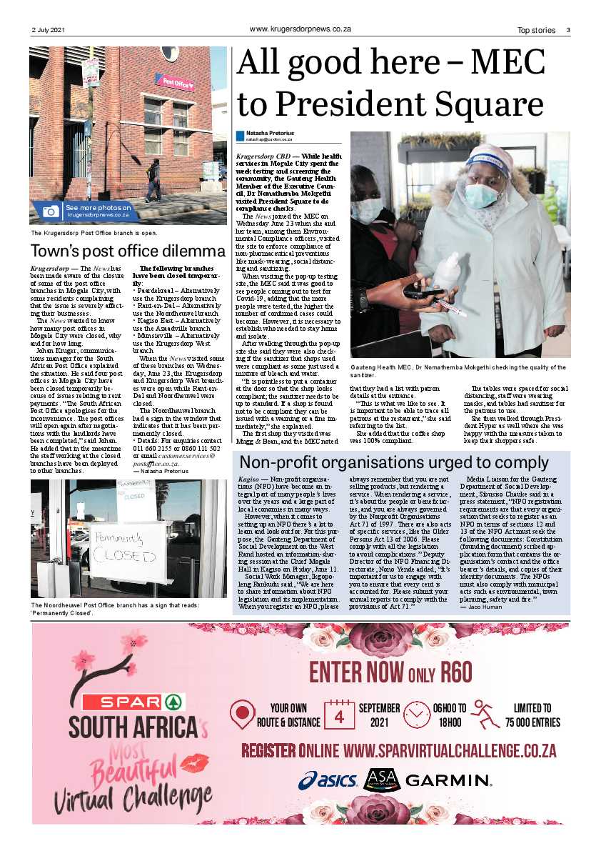 Krugersdorp News 2 July 2021 page 3