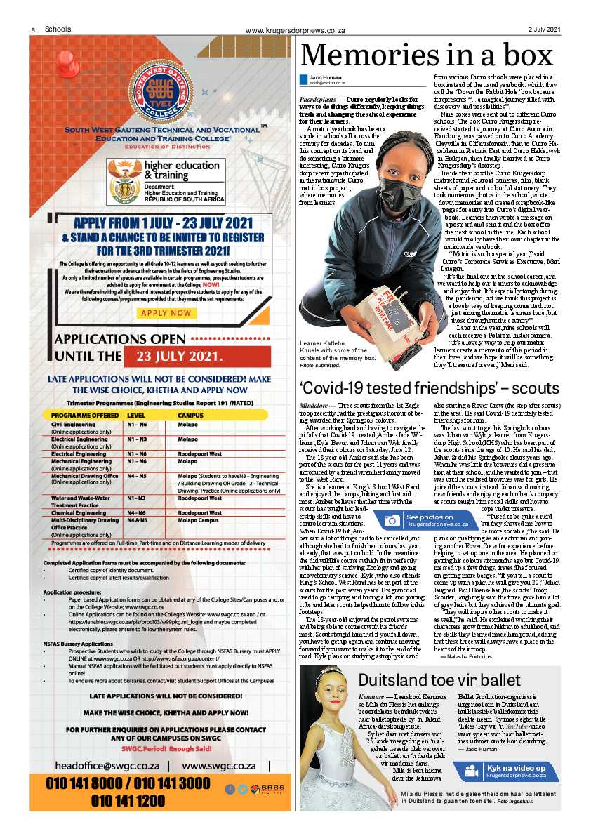 Krugersdorp News 2 July 2021 page 8