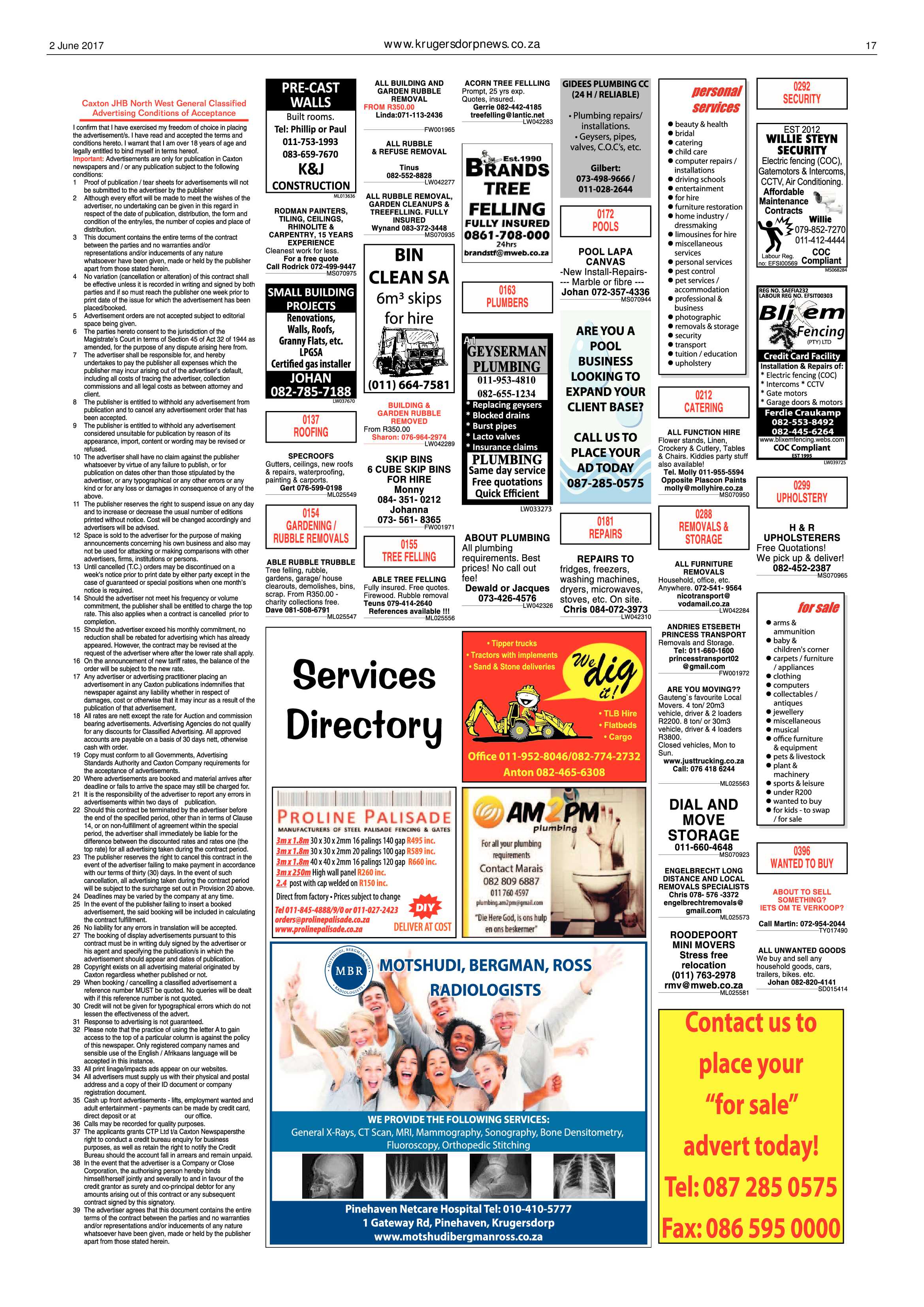 Krugersdorp News 2 June 2017 page 17