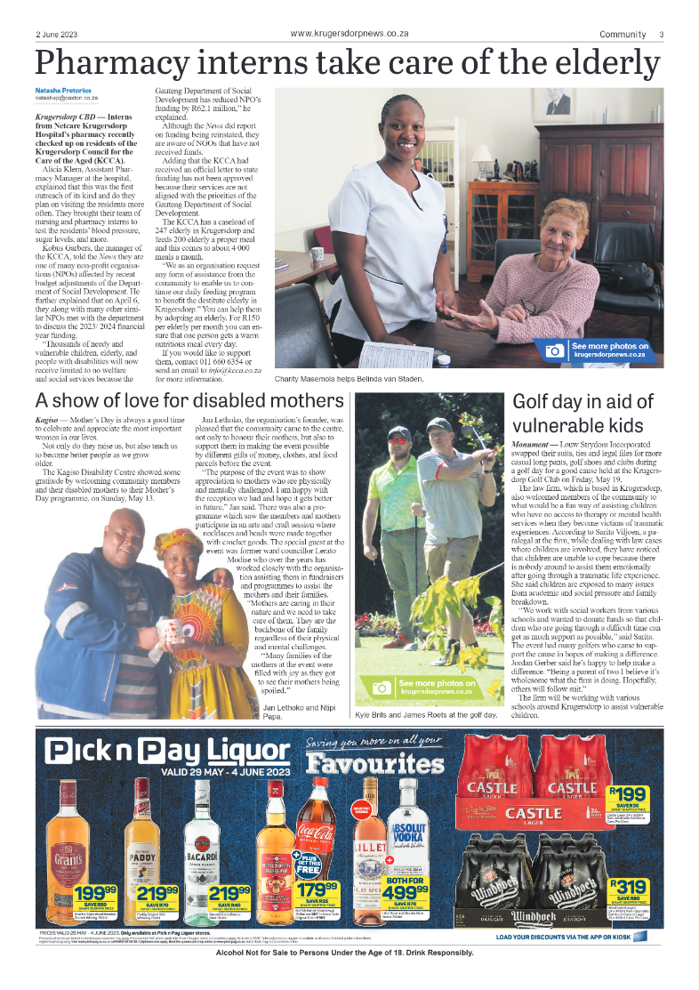 Krugersdorp News 2 June 2023 page 3