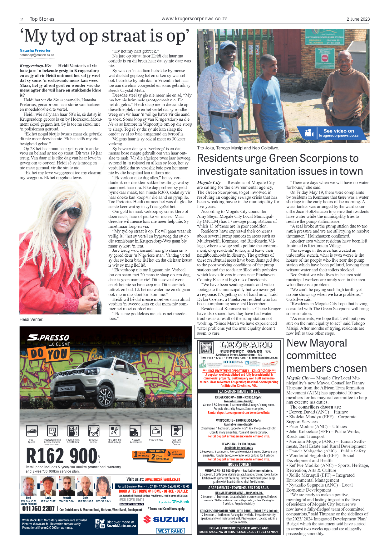 Krugersdorp News 2 June 2023 page 2