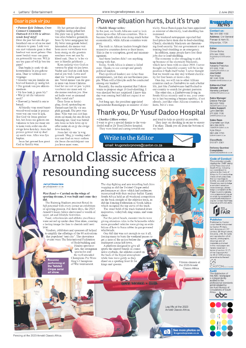 Krugersdorp News 2 June 2023 page 4