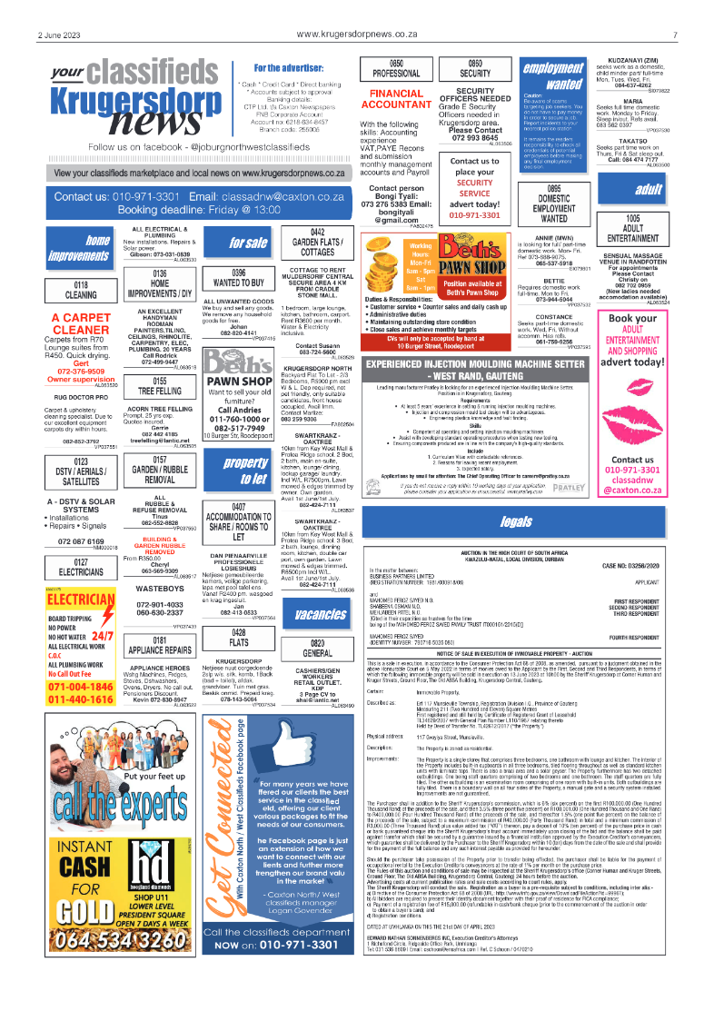 Krugersdorp News 2 June 2023 page 7