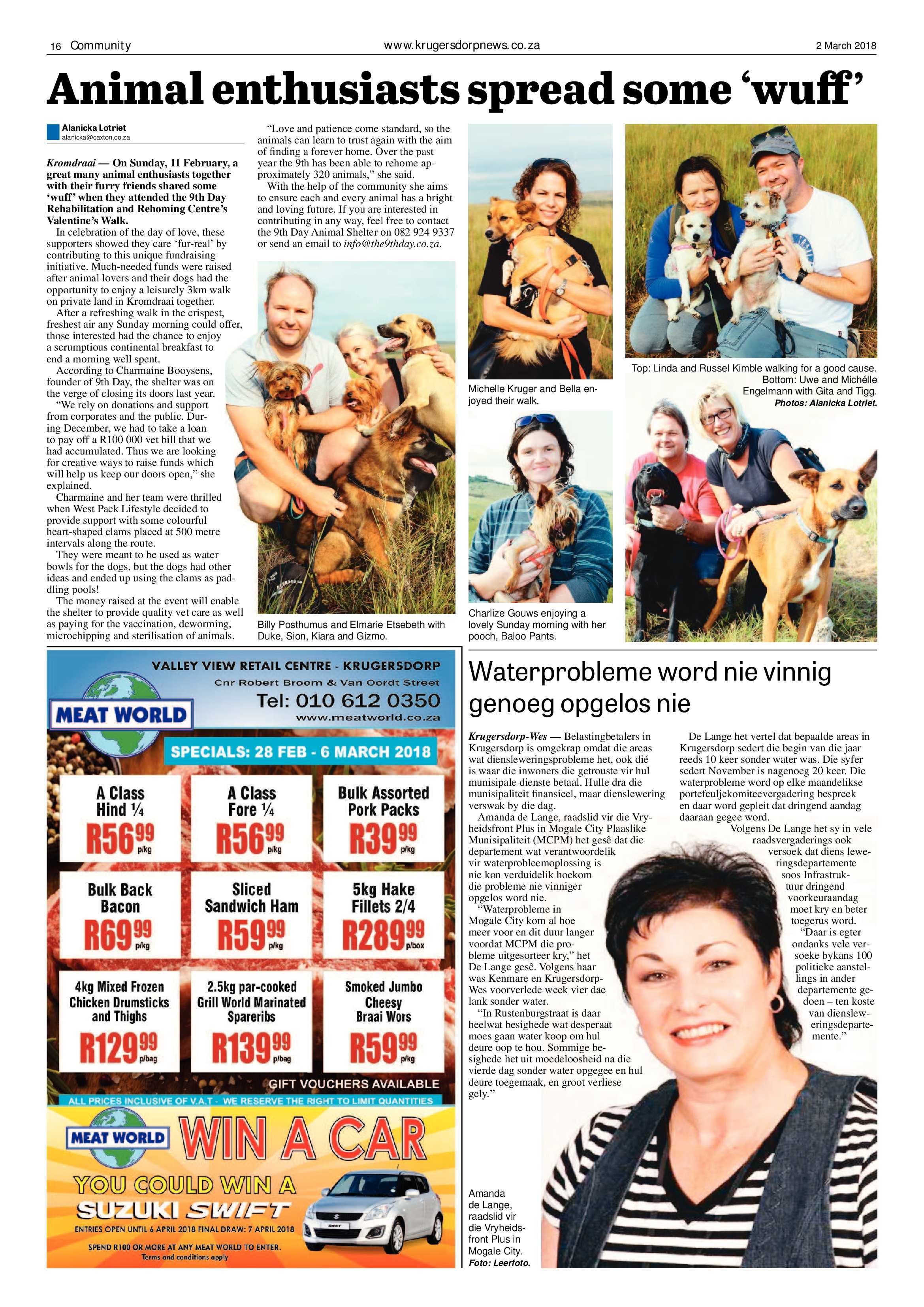 Krugersdorp News 2 March 2018 page 16