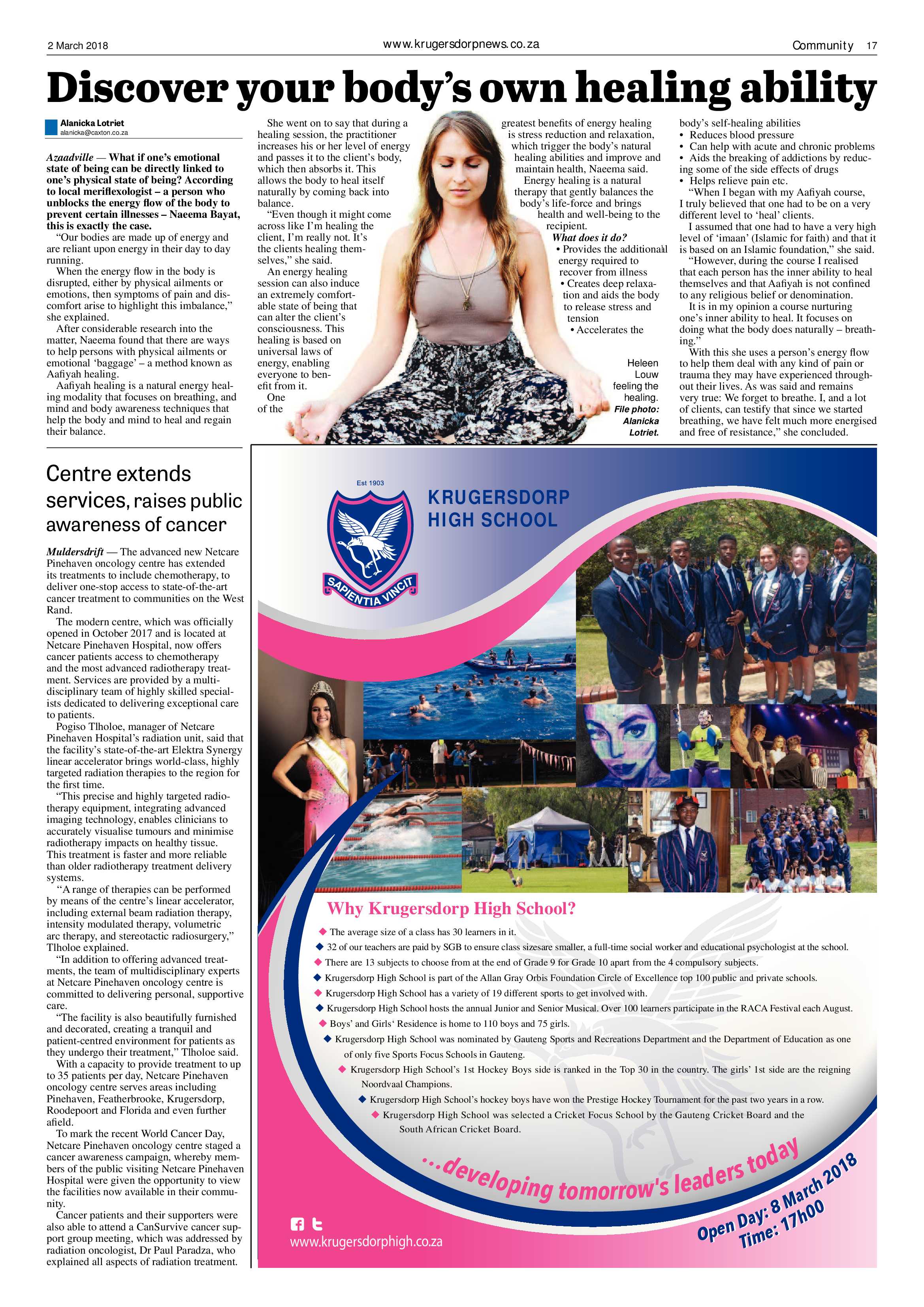 Krugersdorp News 2 March 2018 page 17