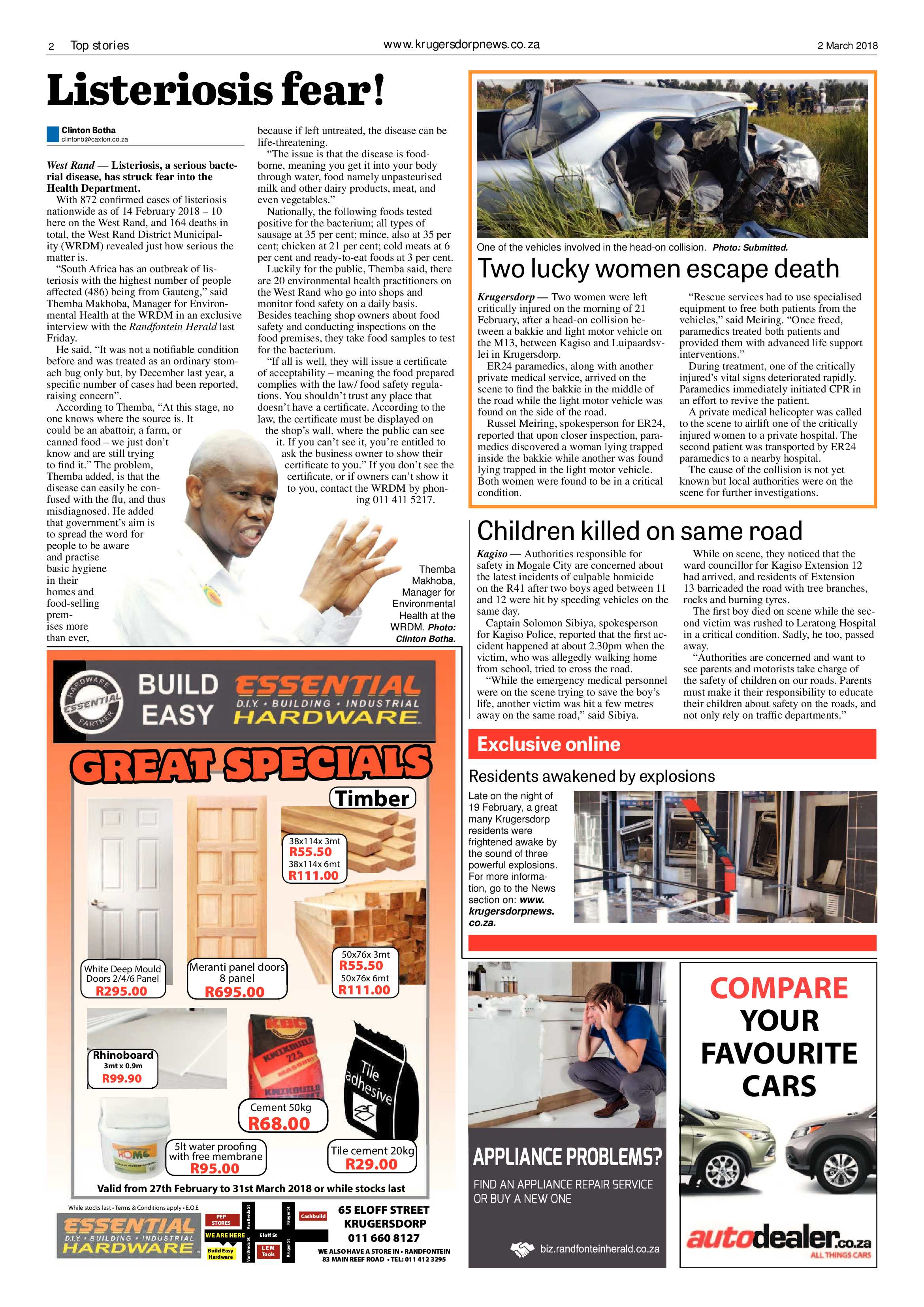 Krugersdorp News 2 March 2018 page 2