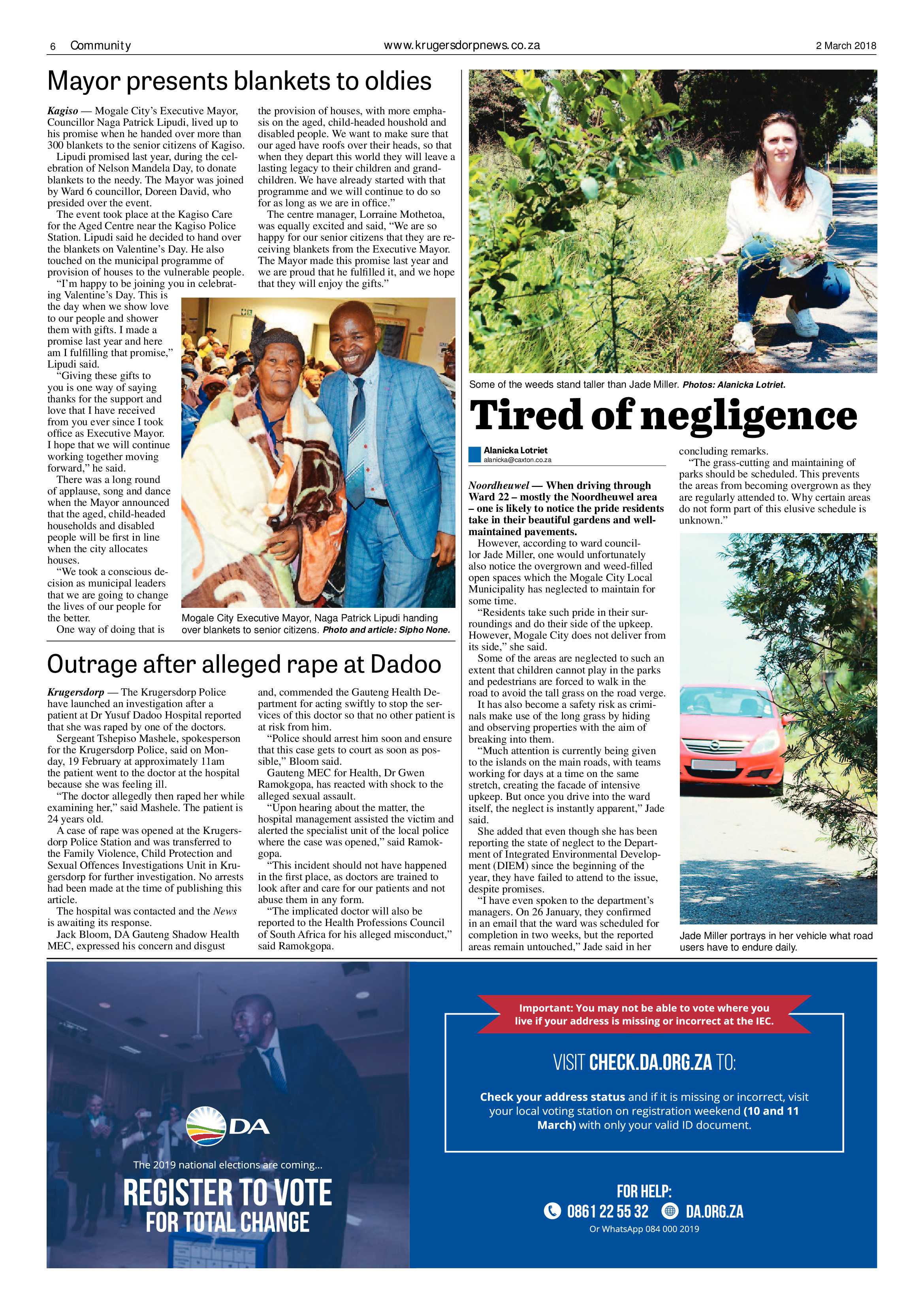 Krugersdorp News 2 March 2018 page 6