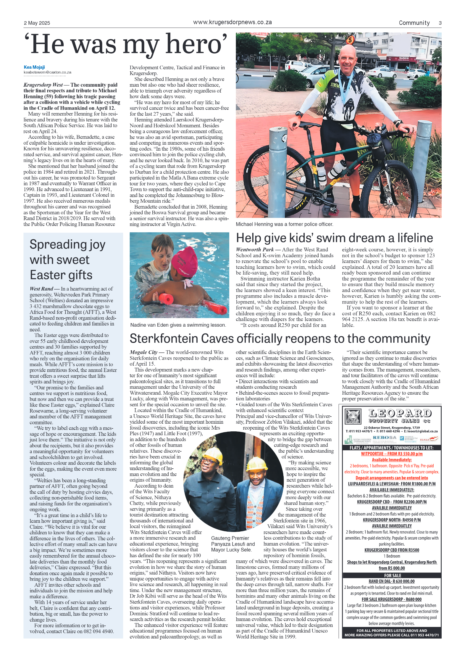 Krugersdorp News 2 May 2025 page 3