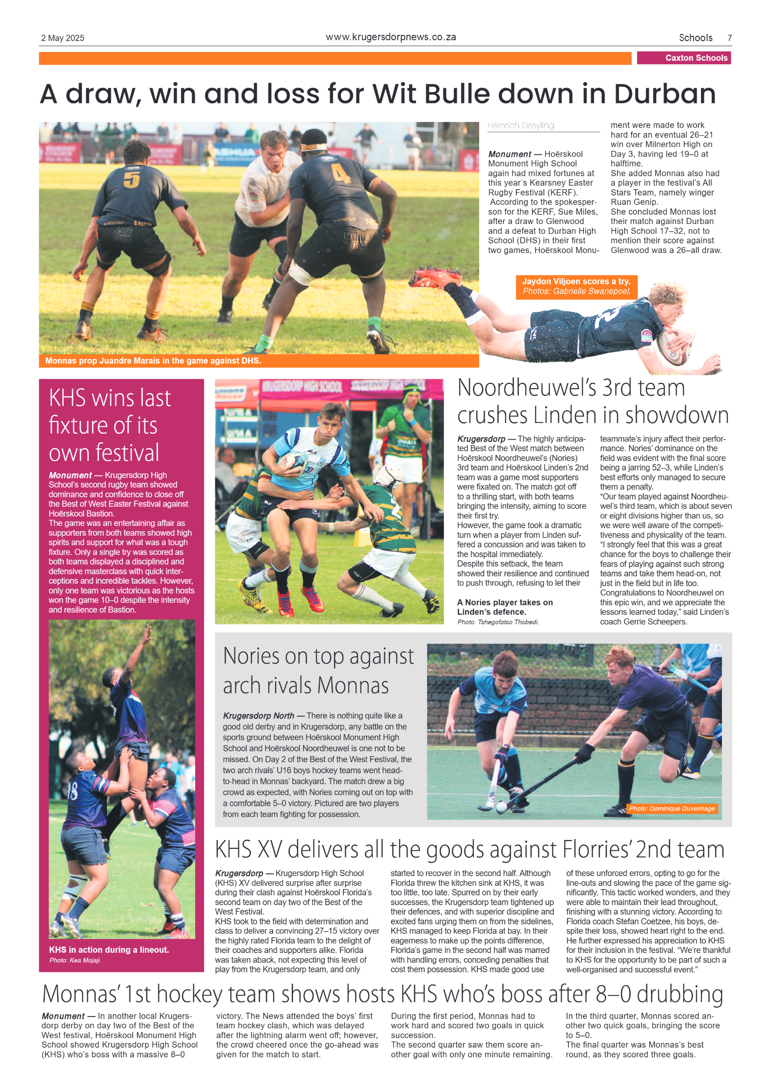 Krugersdorp News 2 May 2025 page 7