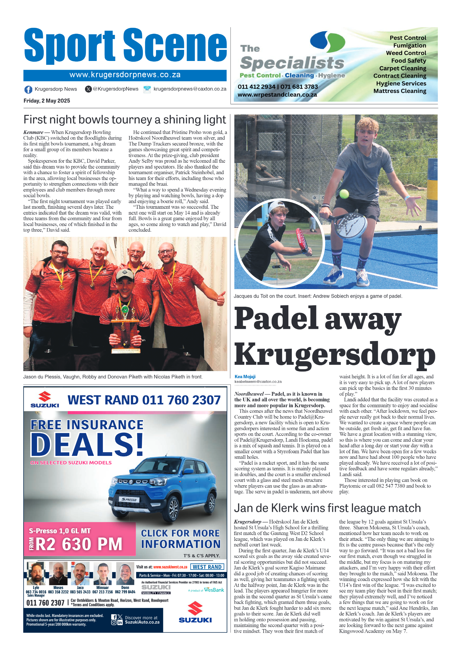 Krugersdorp News 2 May 2025 page 8