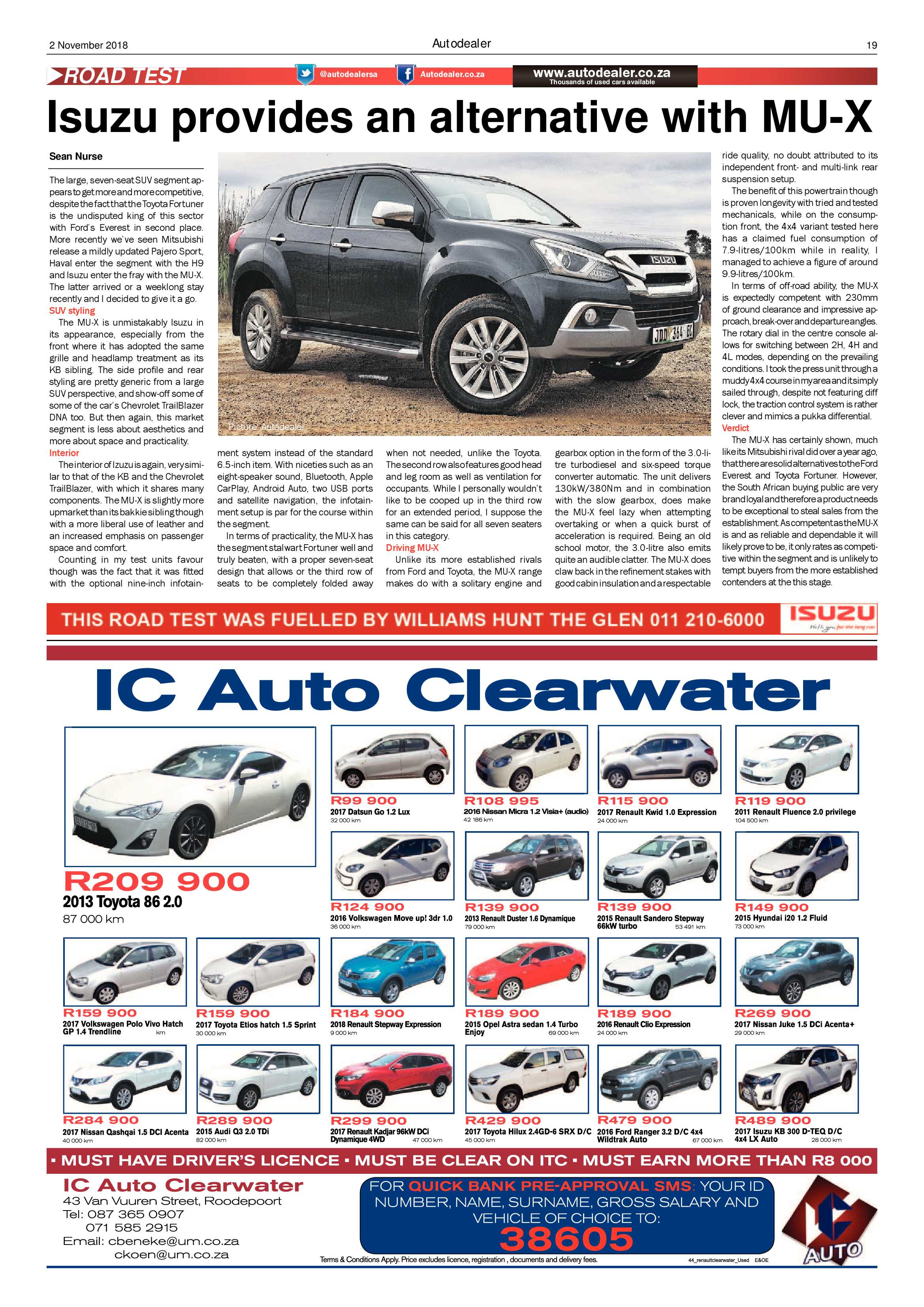 Krugersdorp News 2 November 2018 page 19
