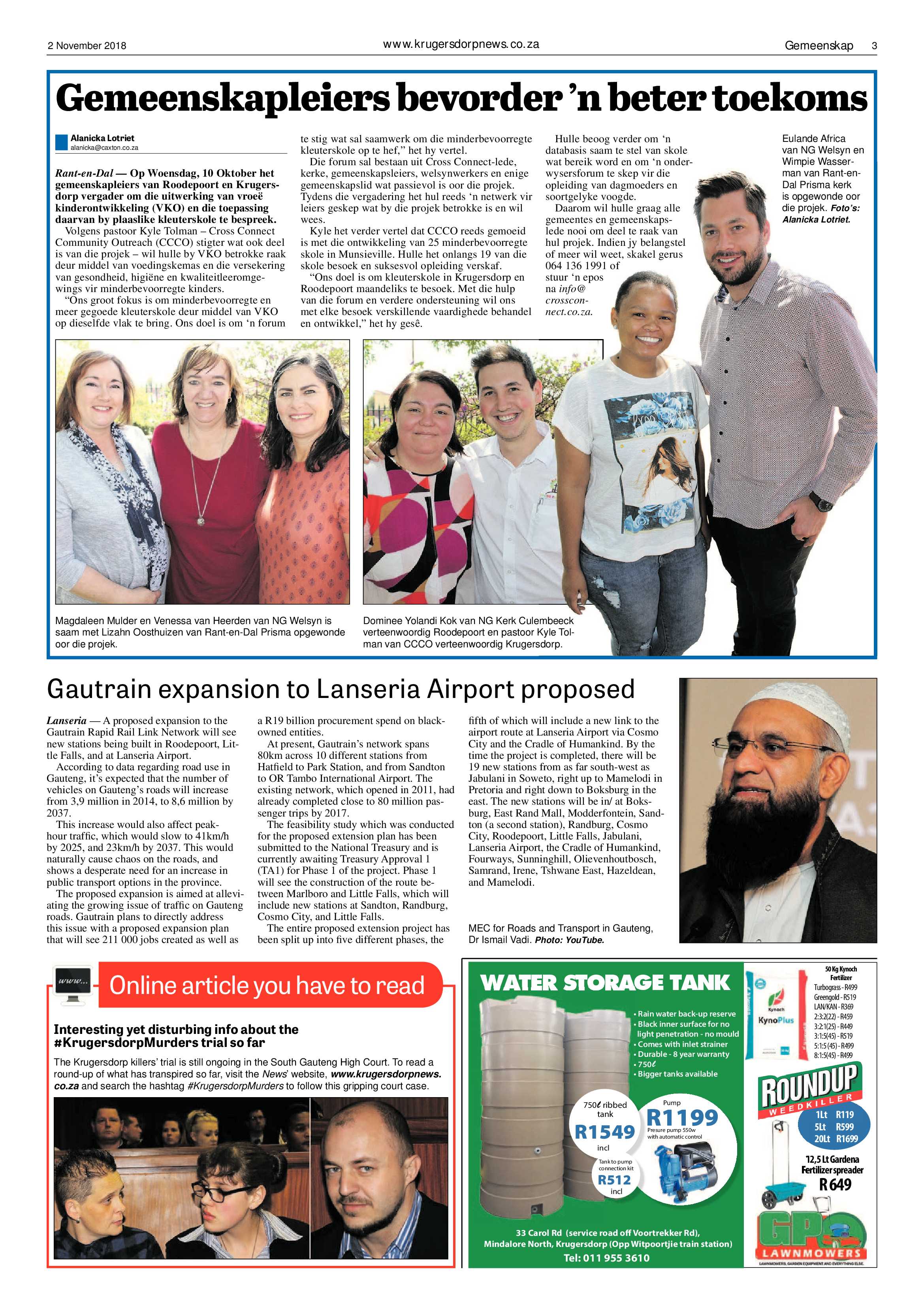 Krugersdorp News 2 November 2018 page 3