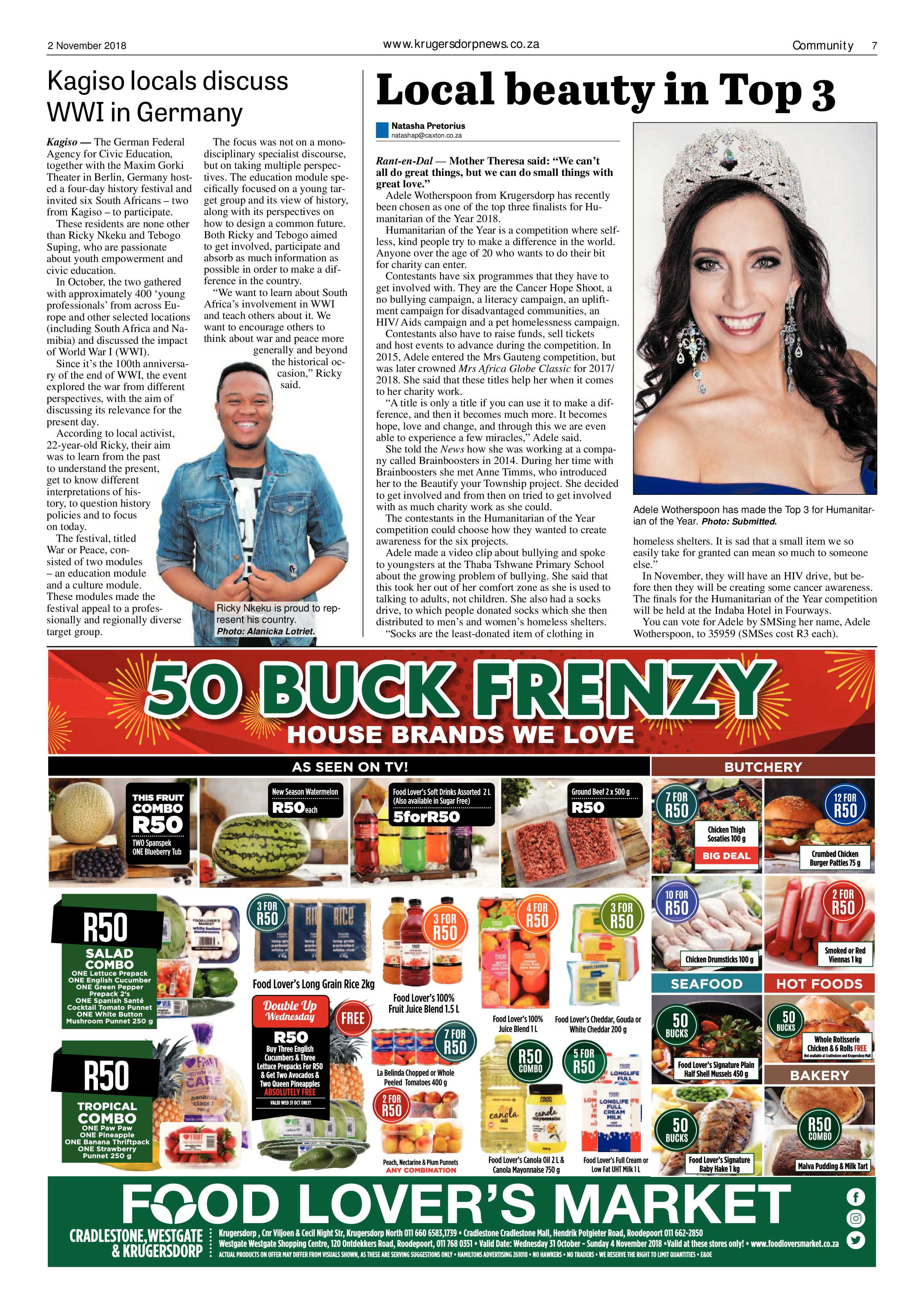 Krugersdorp News 2 November 2018 page 7