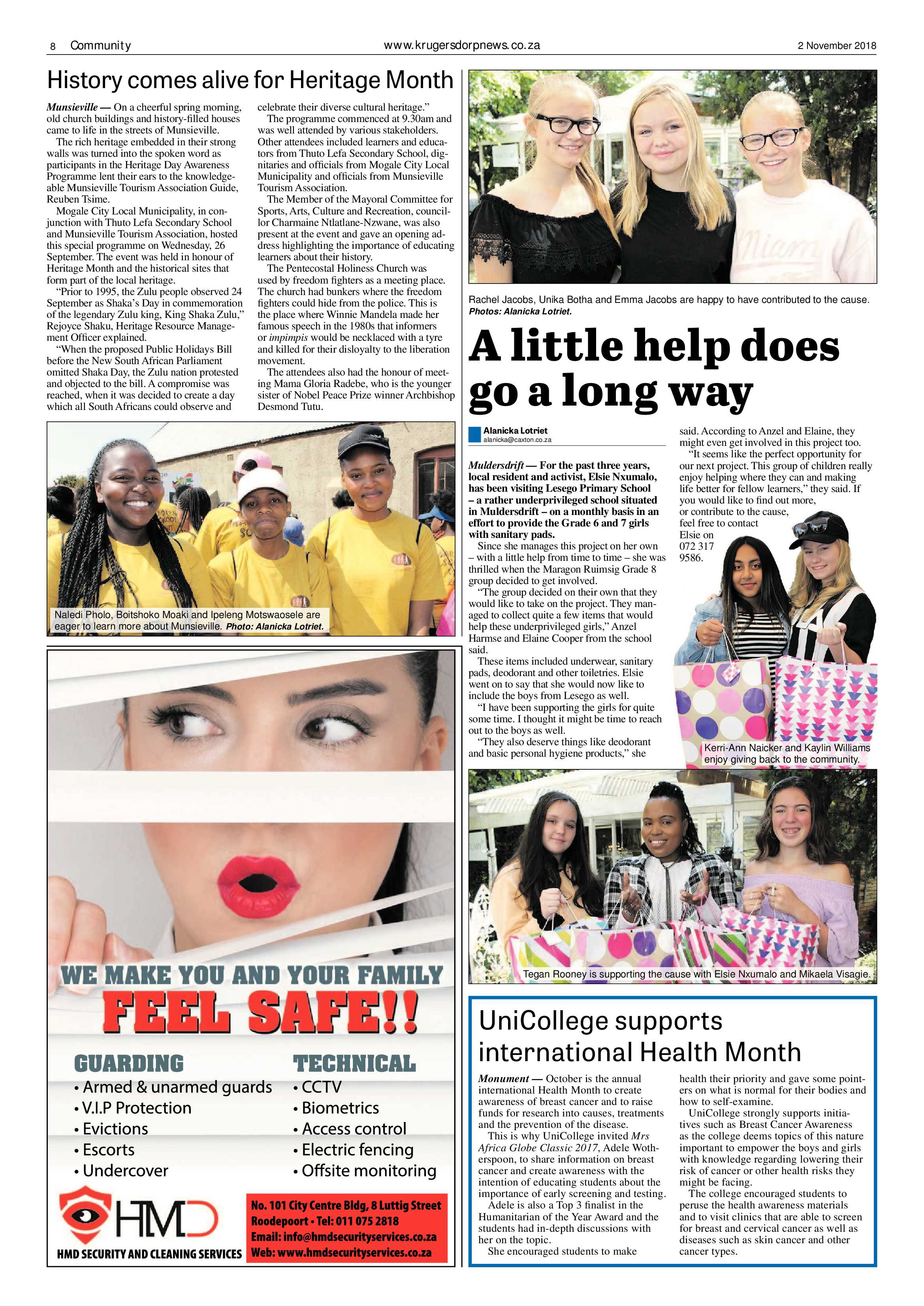 Krugersdorp News 2 November 2018 page 8
