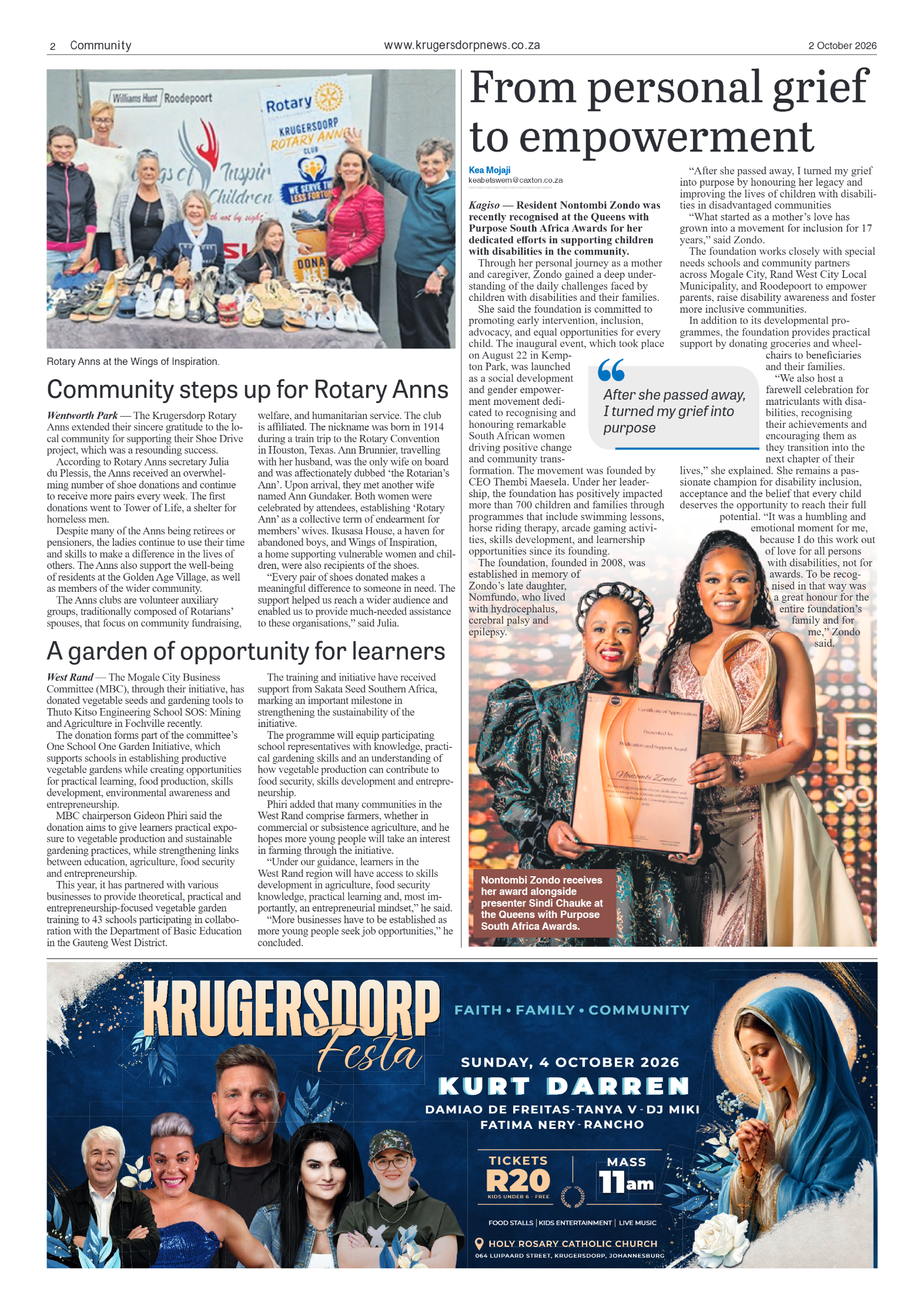 Krugersdorp News 2 October 2026 page 2