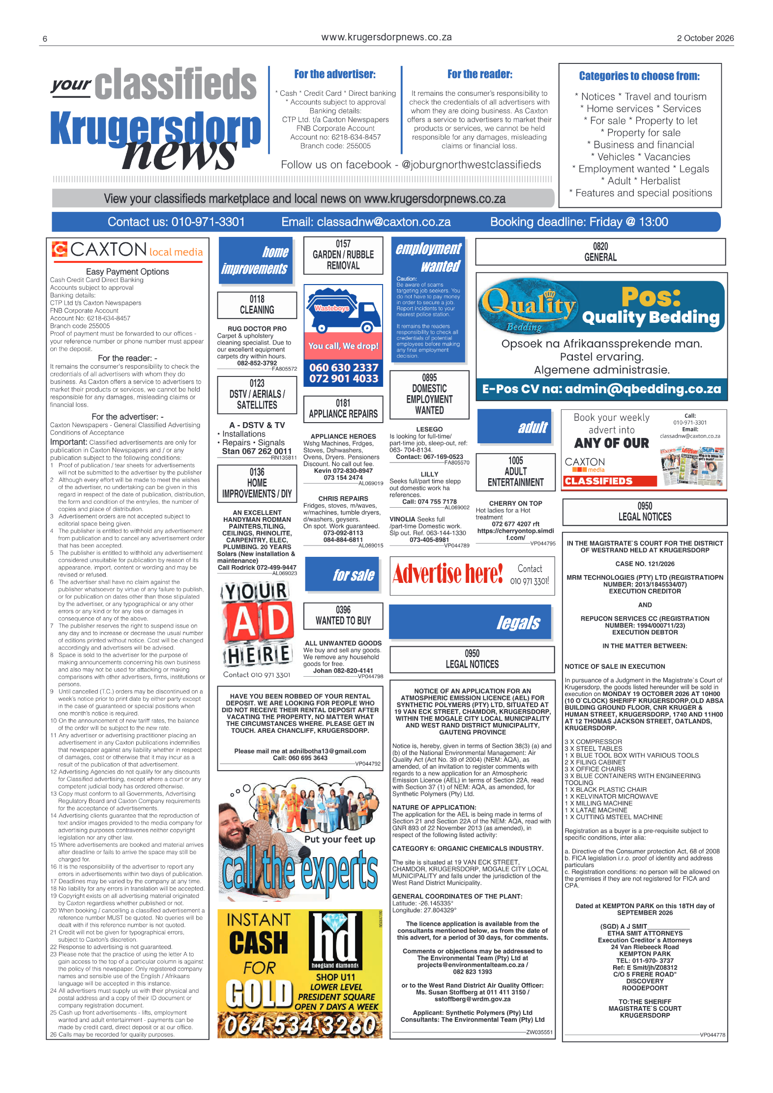 Krugersdorp News 2 October 2026 page 6