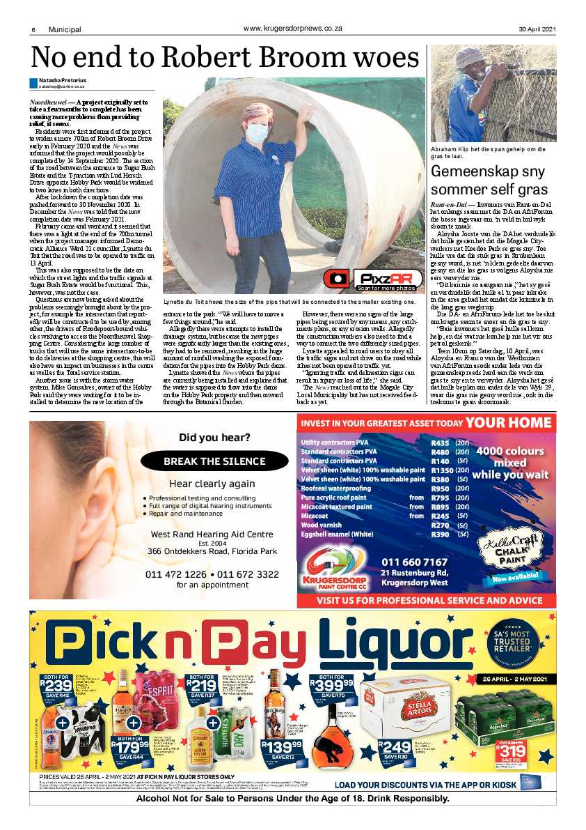 Krugersdorp News 30 April 2021 page 6