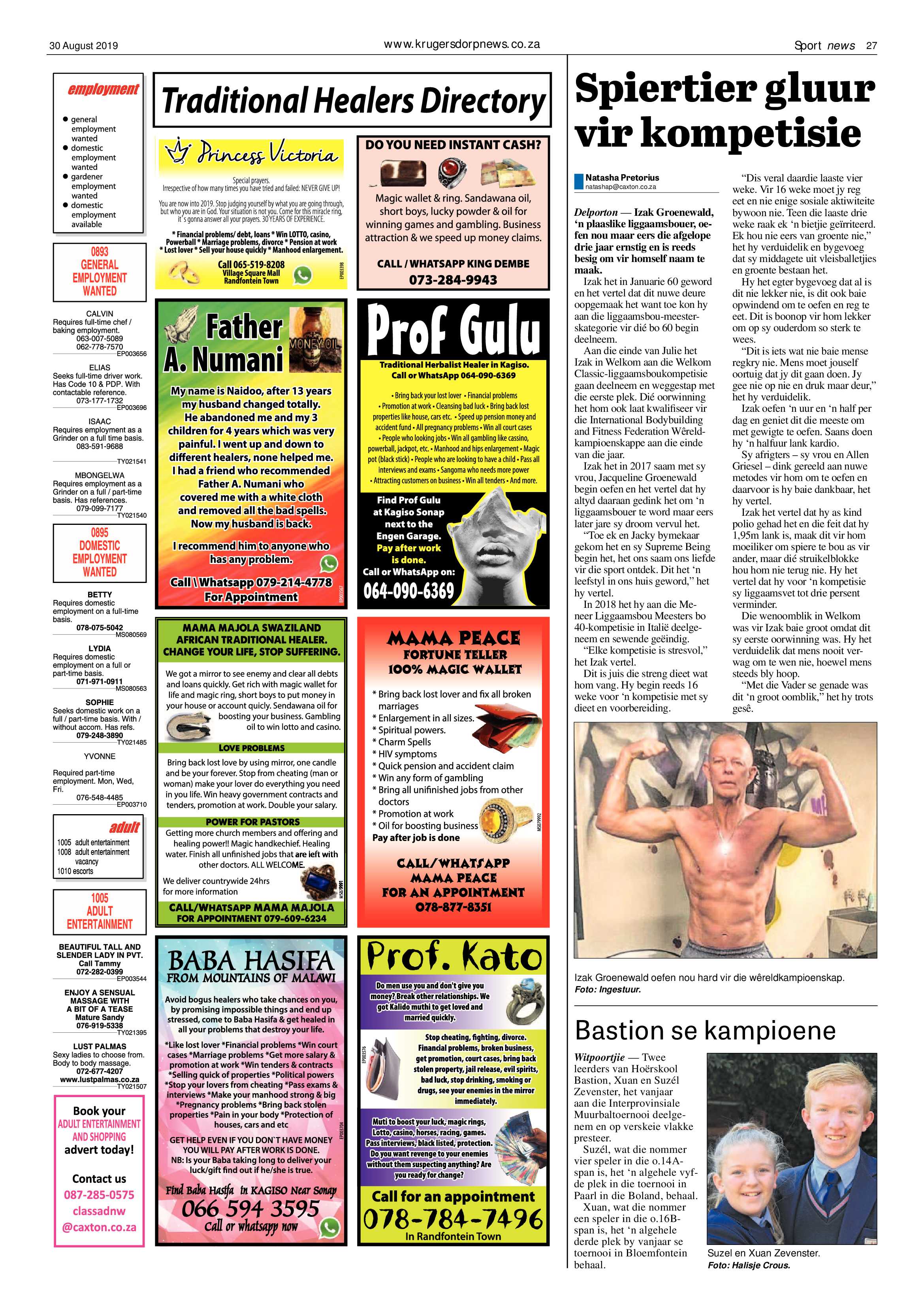 Krugersdorp News 30 August 2019 page 27