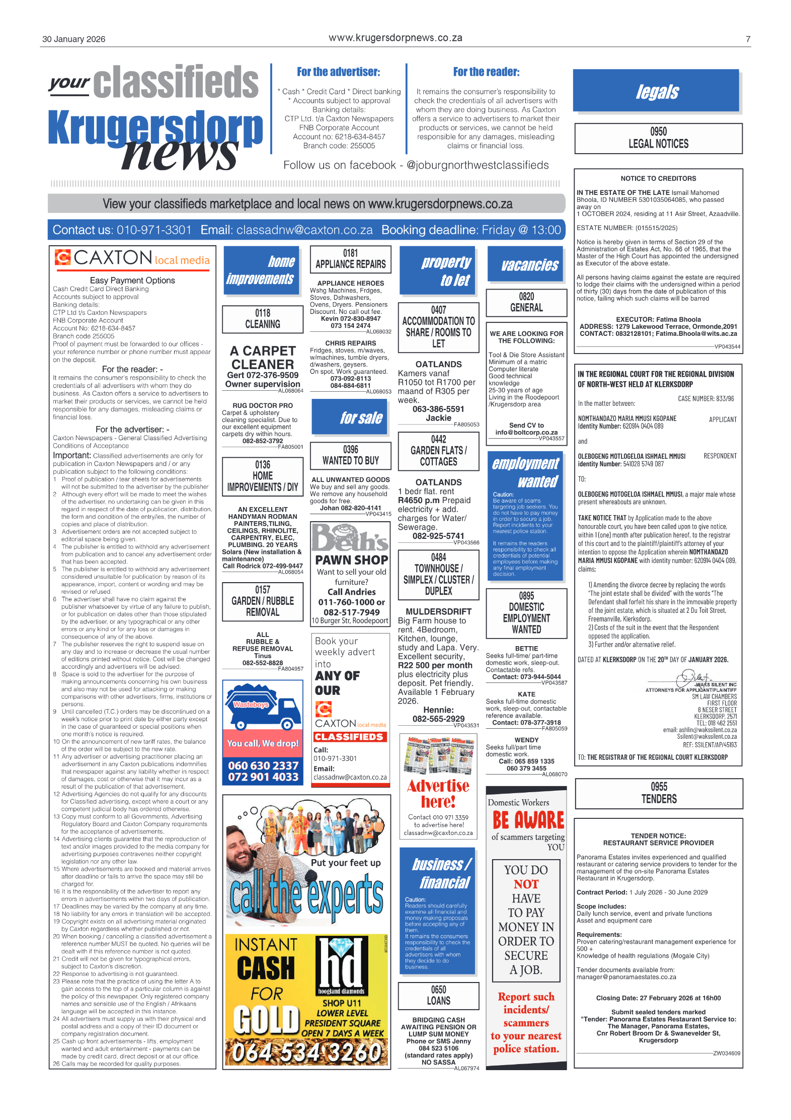 Krugersdorp News 30 January 2026 page 7