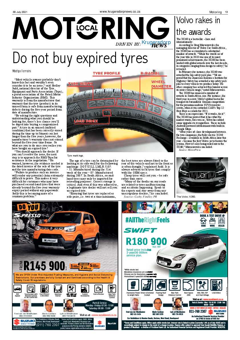 Krugersdorp News 30 July 2021 page 13