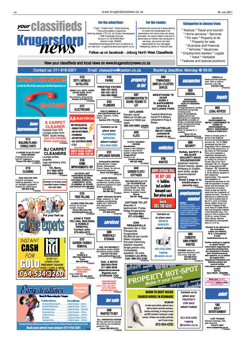Krugersdorp News 30 July 2021 page 14