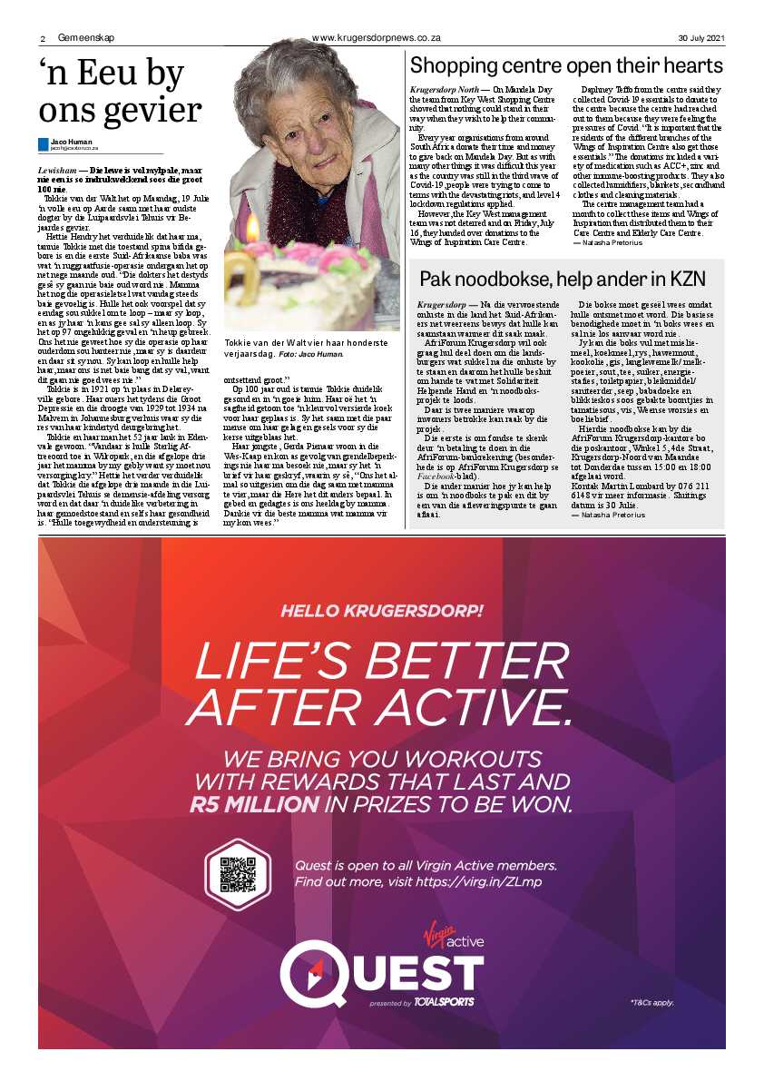 Krugersdorp News 30 July 2021 page 2