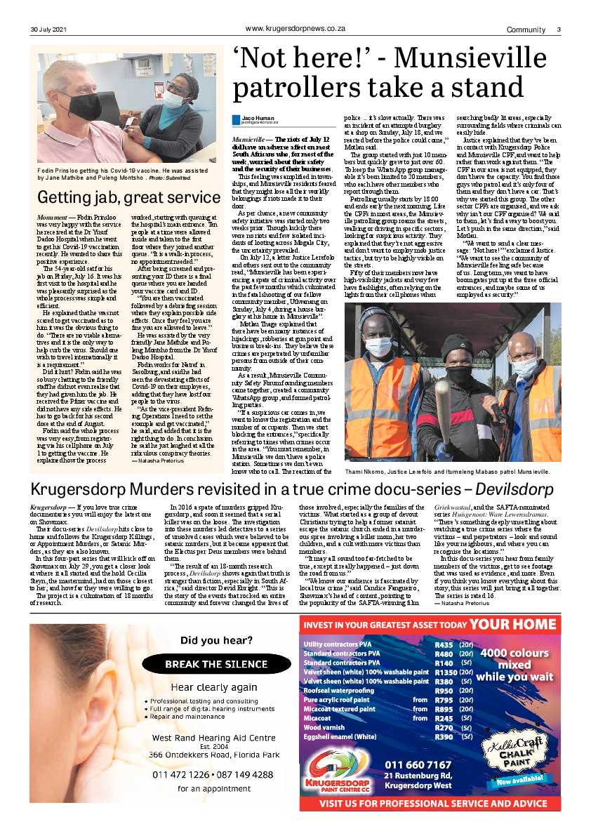 Krugersdorp News 30 July 2021 page 3